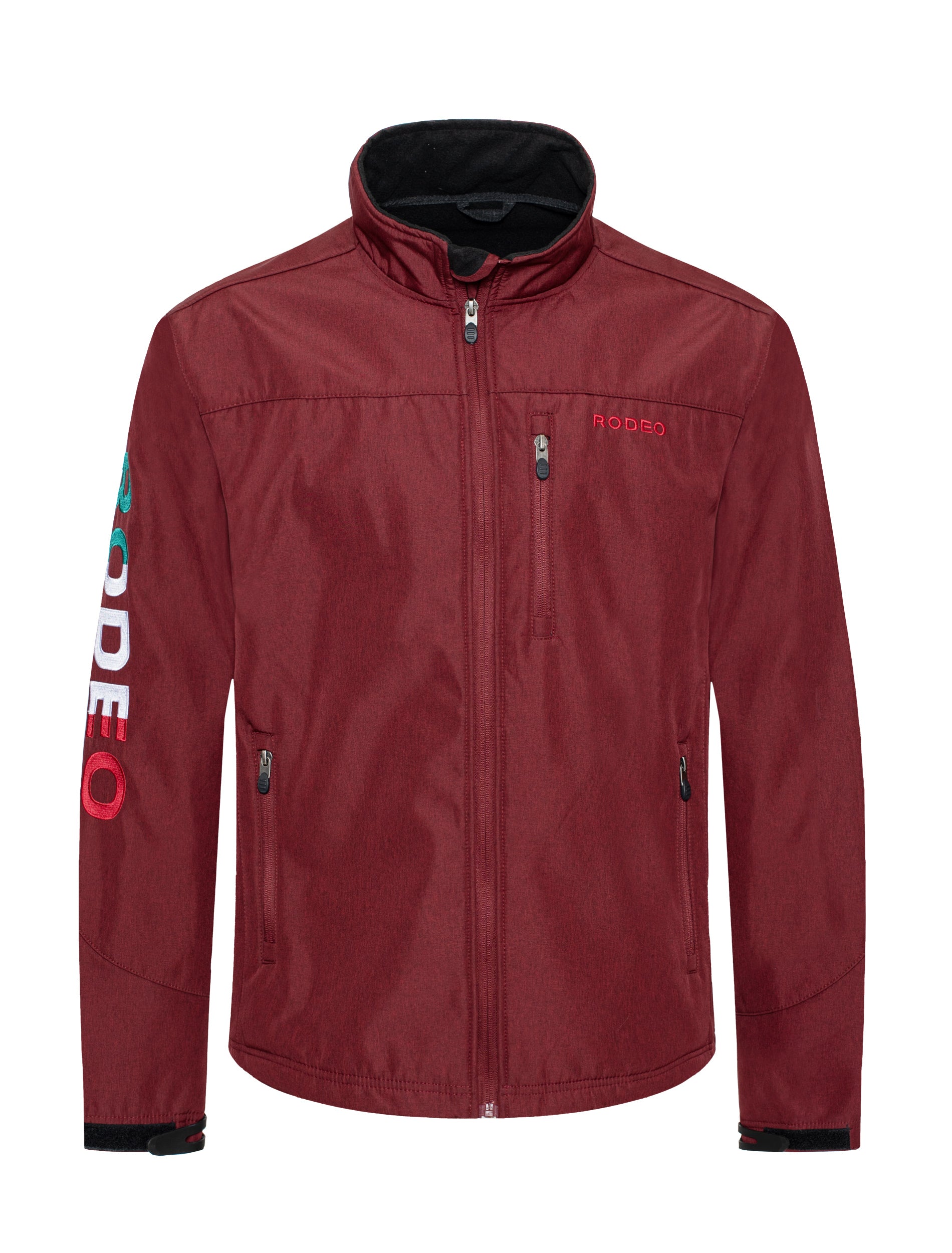 Men's Soft Shell Bonded Jacket-NJ650-EMB-MEX-BURG-BLACK