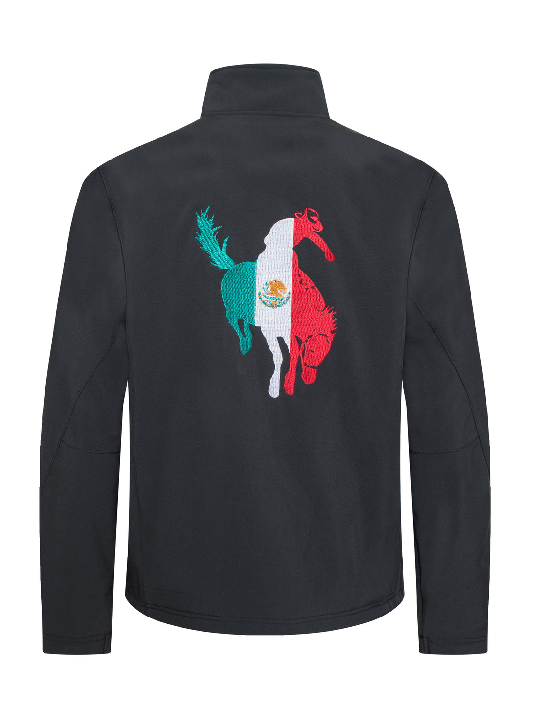 Men's Soft Shell Bonded Jacket With Embroidery-NJ650EMB-MHL-BLACK - Rodeo Clothing wholesale 