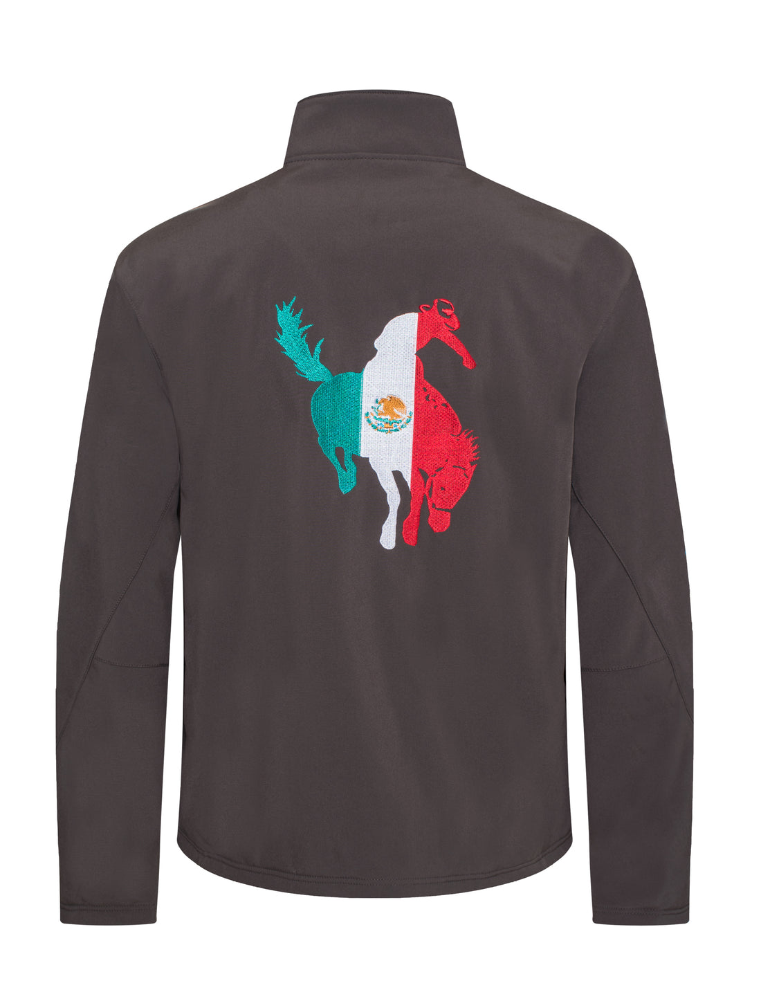 Men's Soft Shell Bonded Jacket With Embroidery-NJ650EMB-MHL-BROWN - Rodeo Clothing wholesale 
