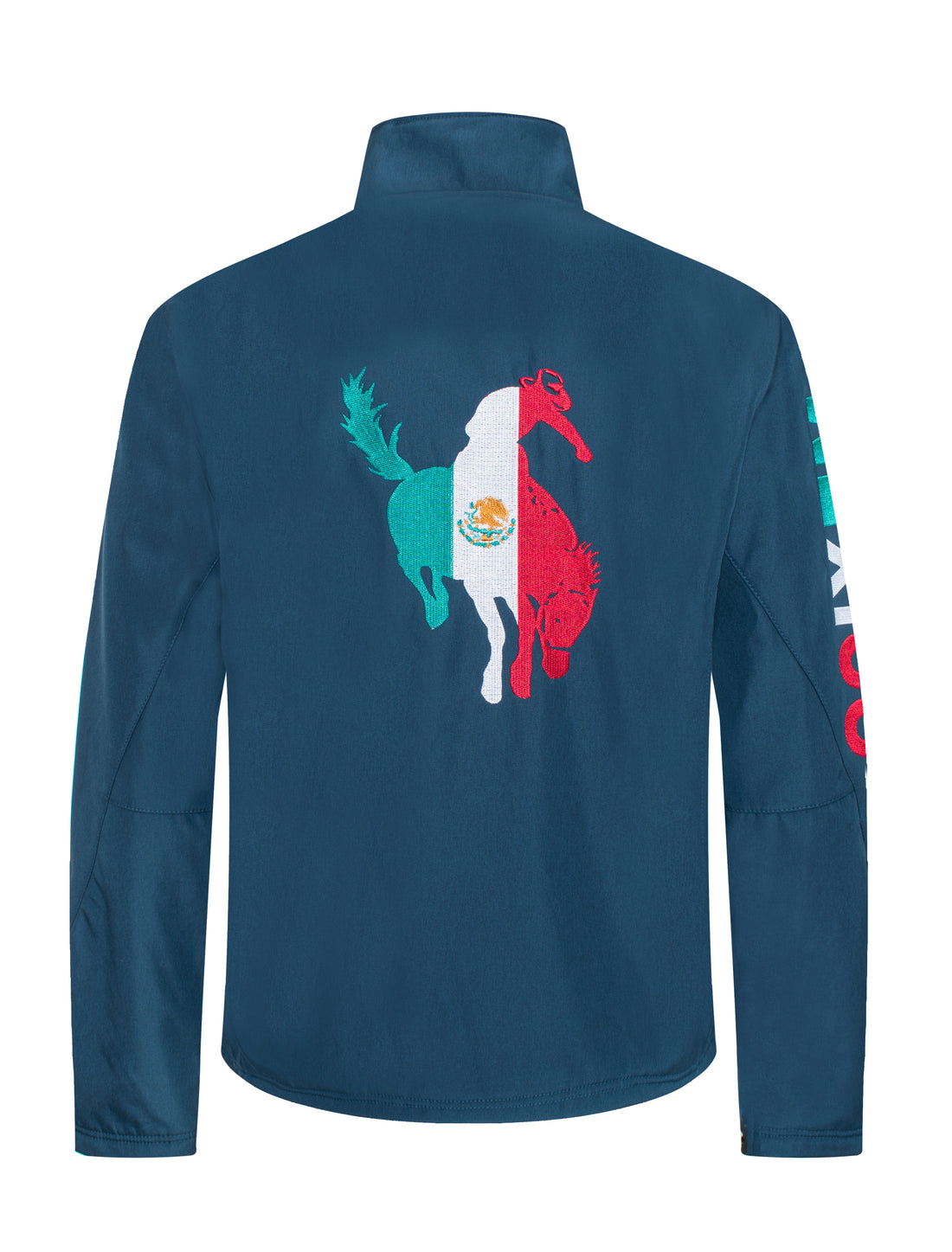 Men's Soft Shell Bonded Jacket With Embroidery-NJ650EMB-MHL-NAVY - Rodeo Clothing wholesale 