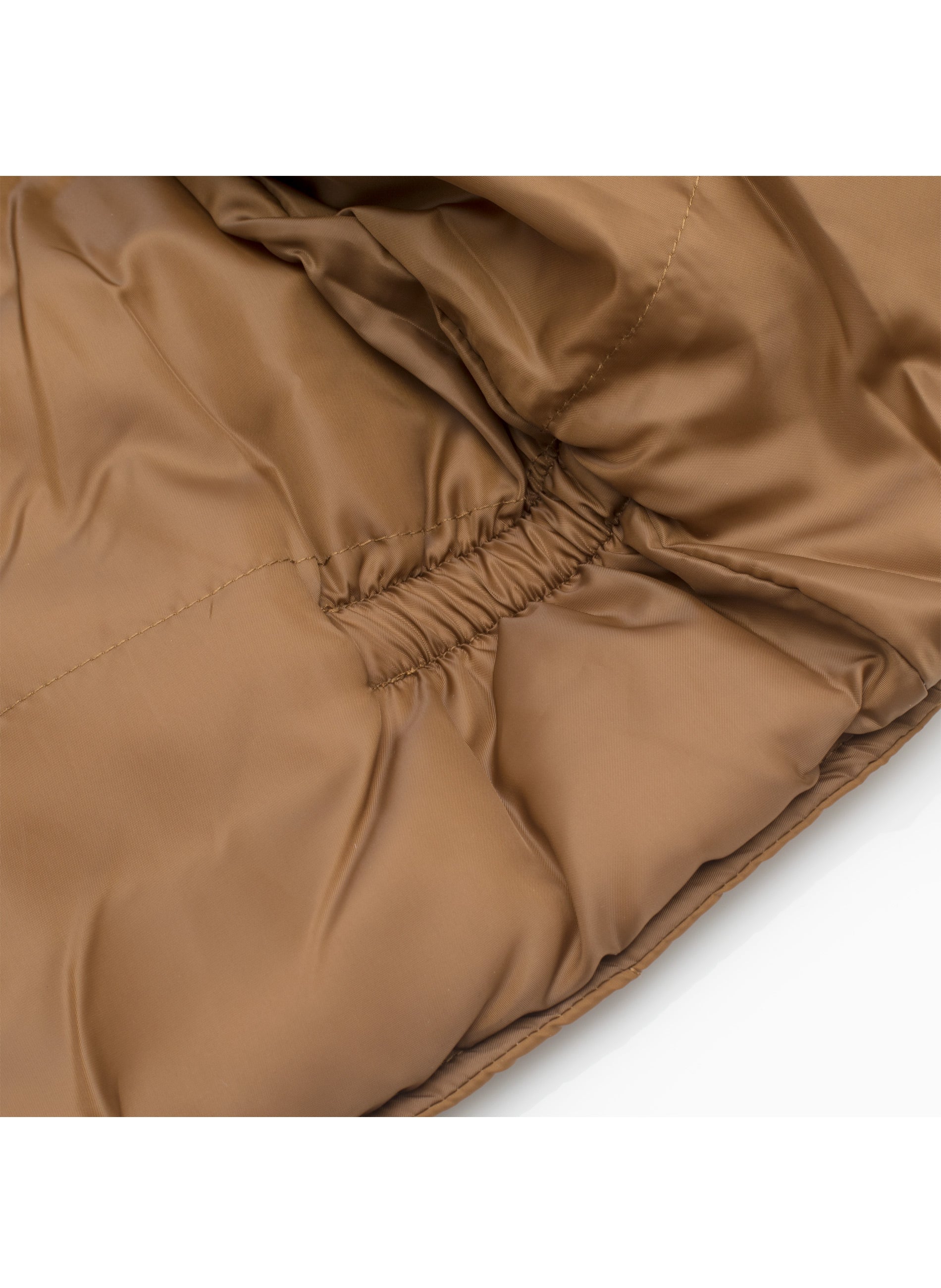 Men's Nylon Quilted Sleeveless Vest With Embroidery-NV629/EMB-COGNAC - Rodeo Clothing wholesale 
