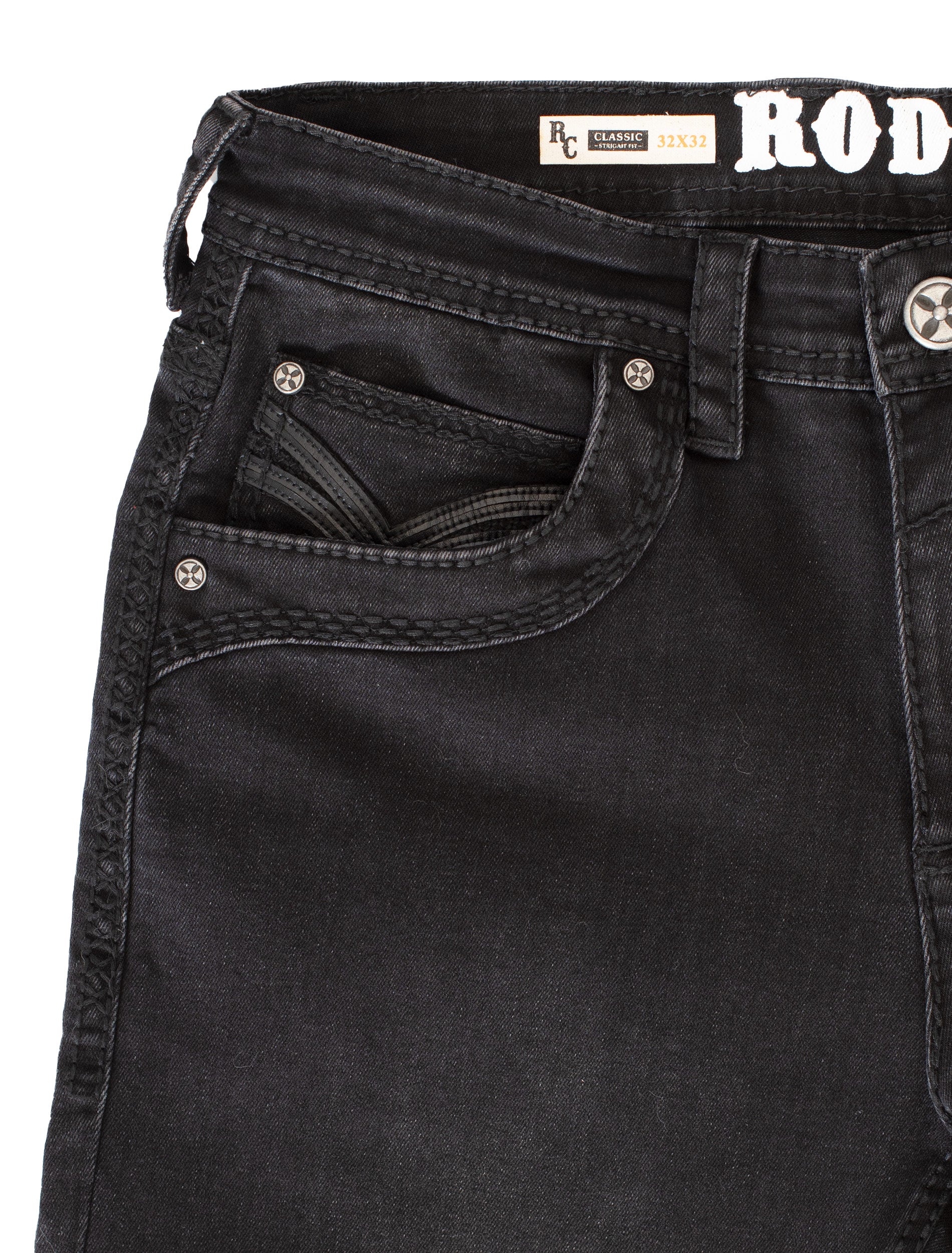 MEN'S COTTON/SPANDEX STRETCH FANCY SLIM STRAIGHT JEANS-RP500-511 - Rodeo Clothing wholesale 