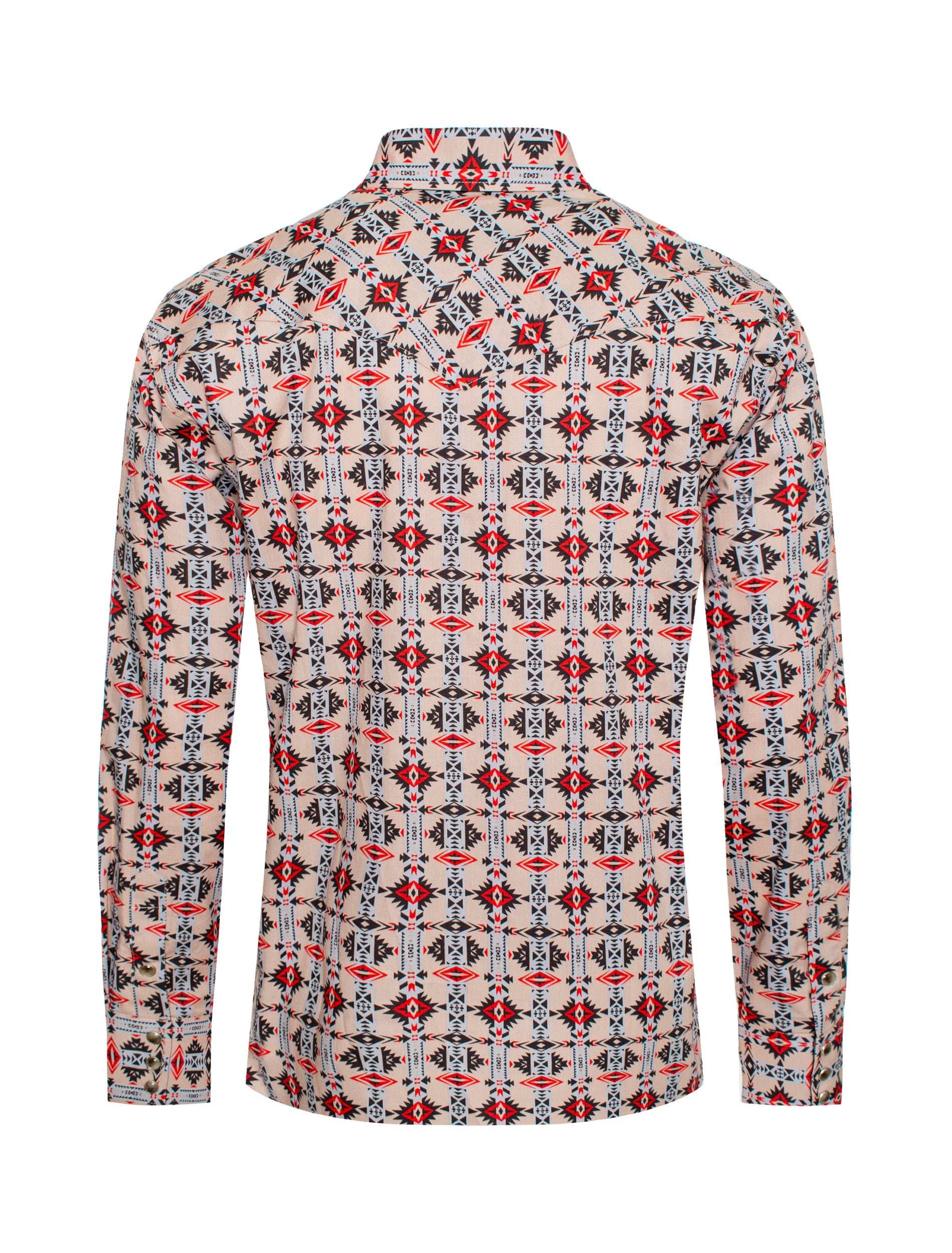Men's Western Pearl Snap Print Shirt-PS100L-176 - Rodeo Clothing wholesale 