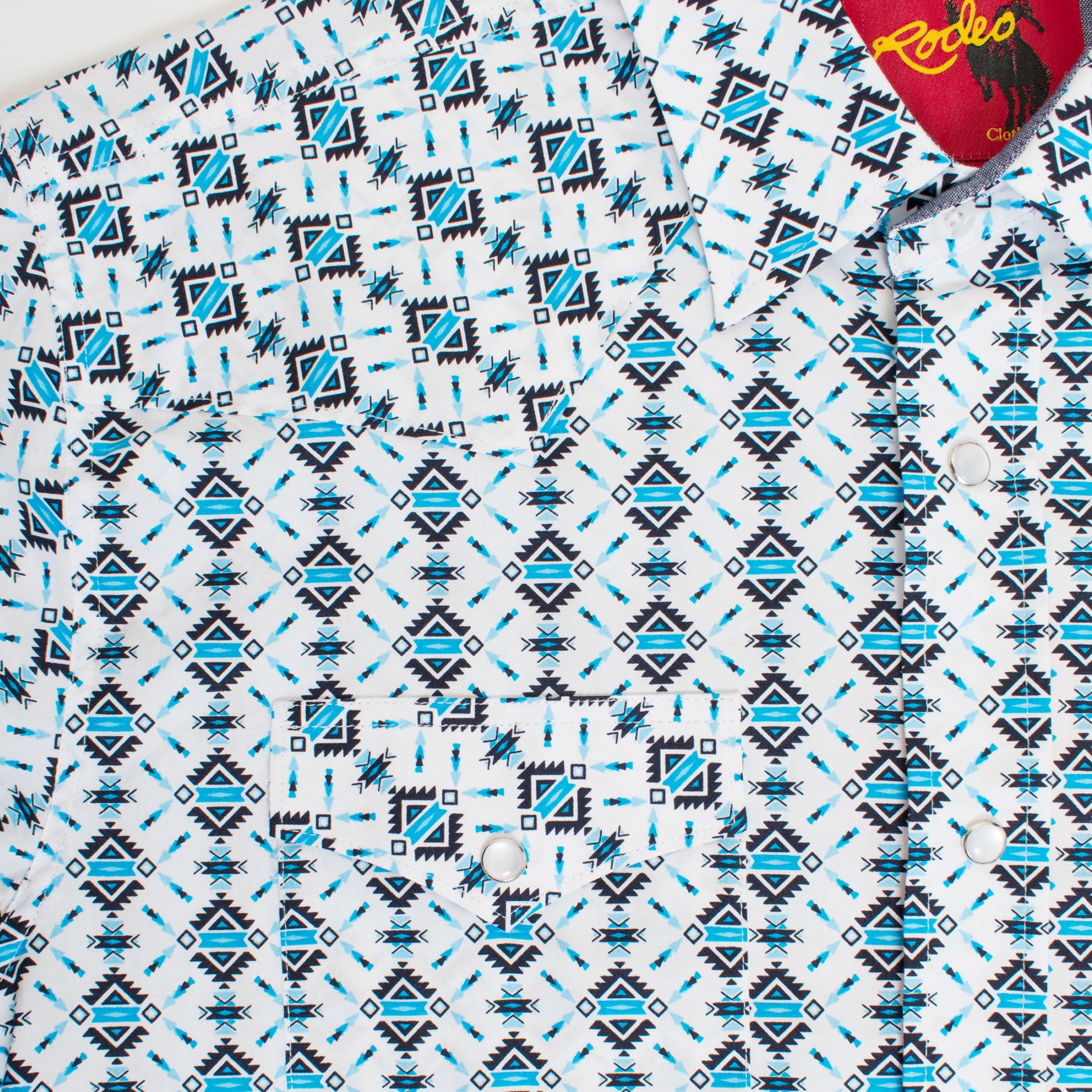 Men's Western Pearl Snap Aztec Print Shirt - PS100L-177