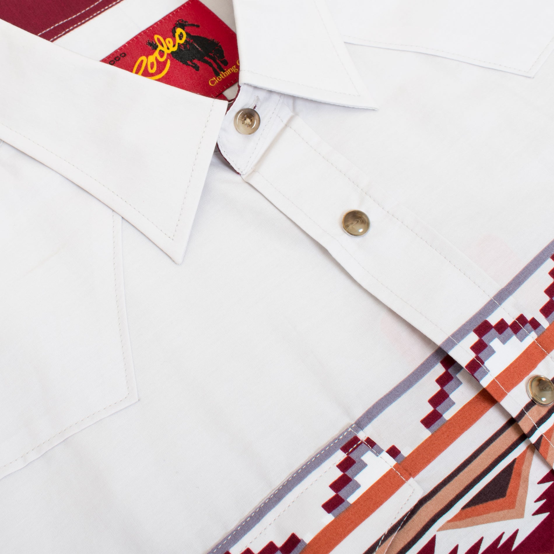 Men's Western Pearl Snap Aztec Print Shirt - PS100L-179