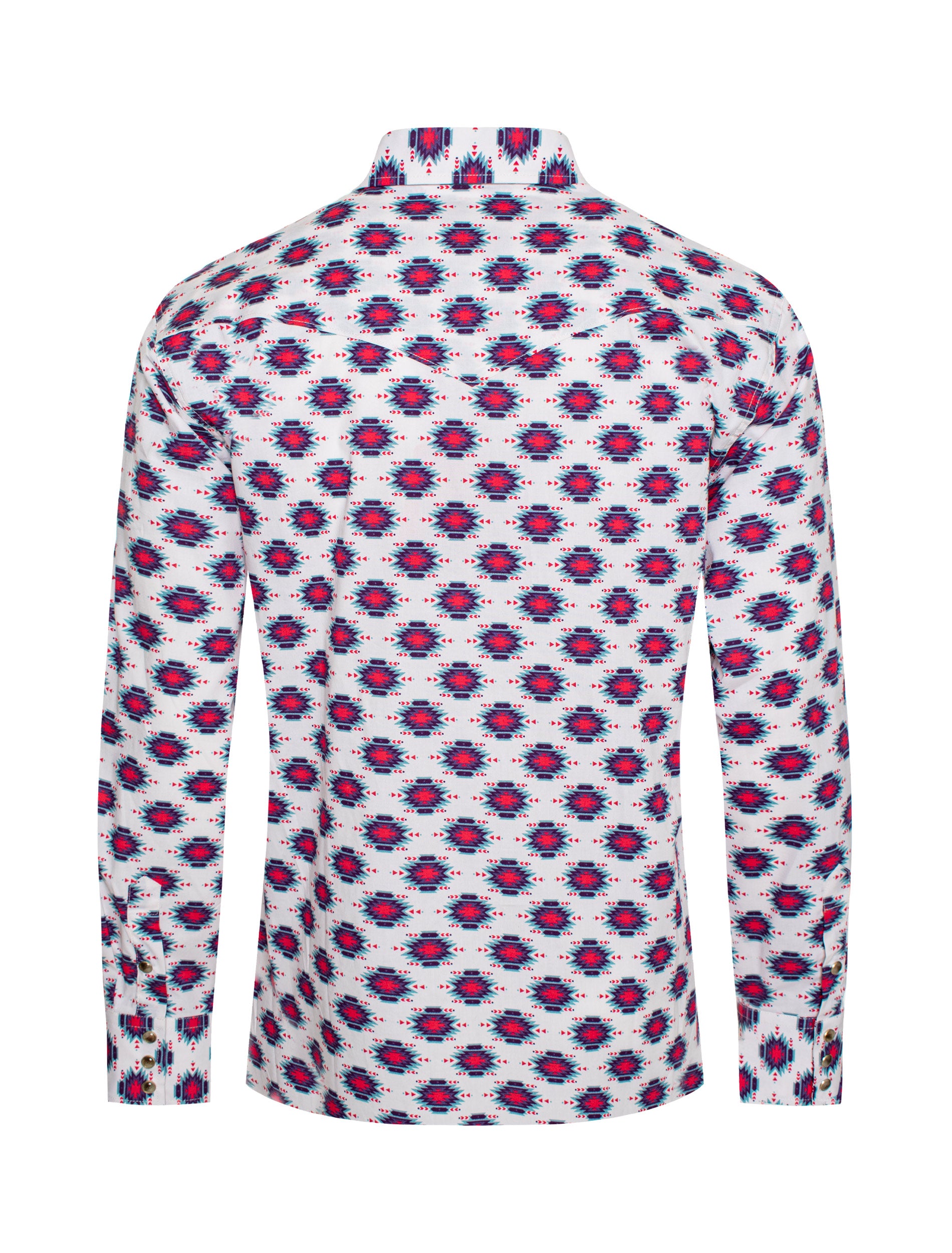 Men's Western Pearl Snap Print Shirt-PS100L-183 - Rodeo Clothing wholesale 