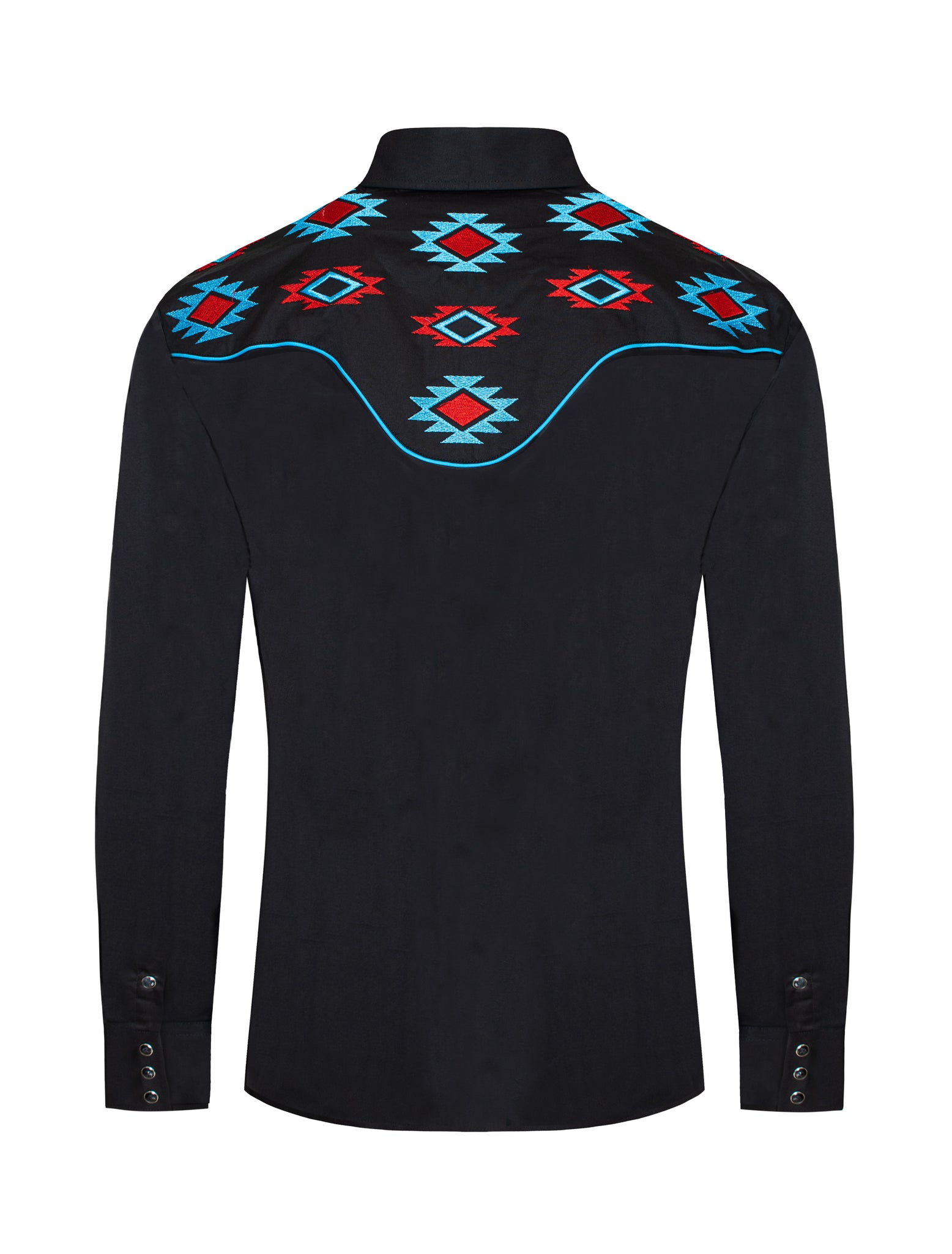 Men's Western Cowboy Embroidery Shirt -PS500L-572