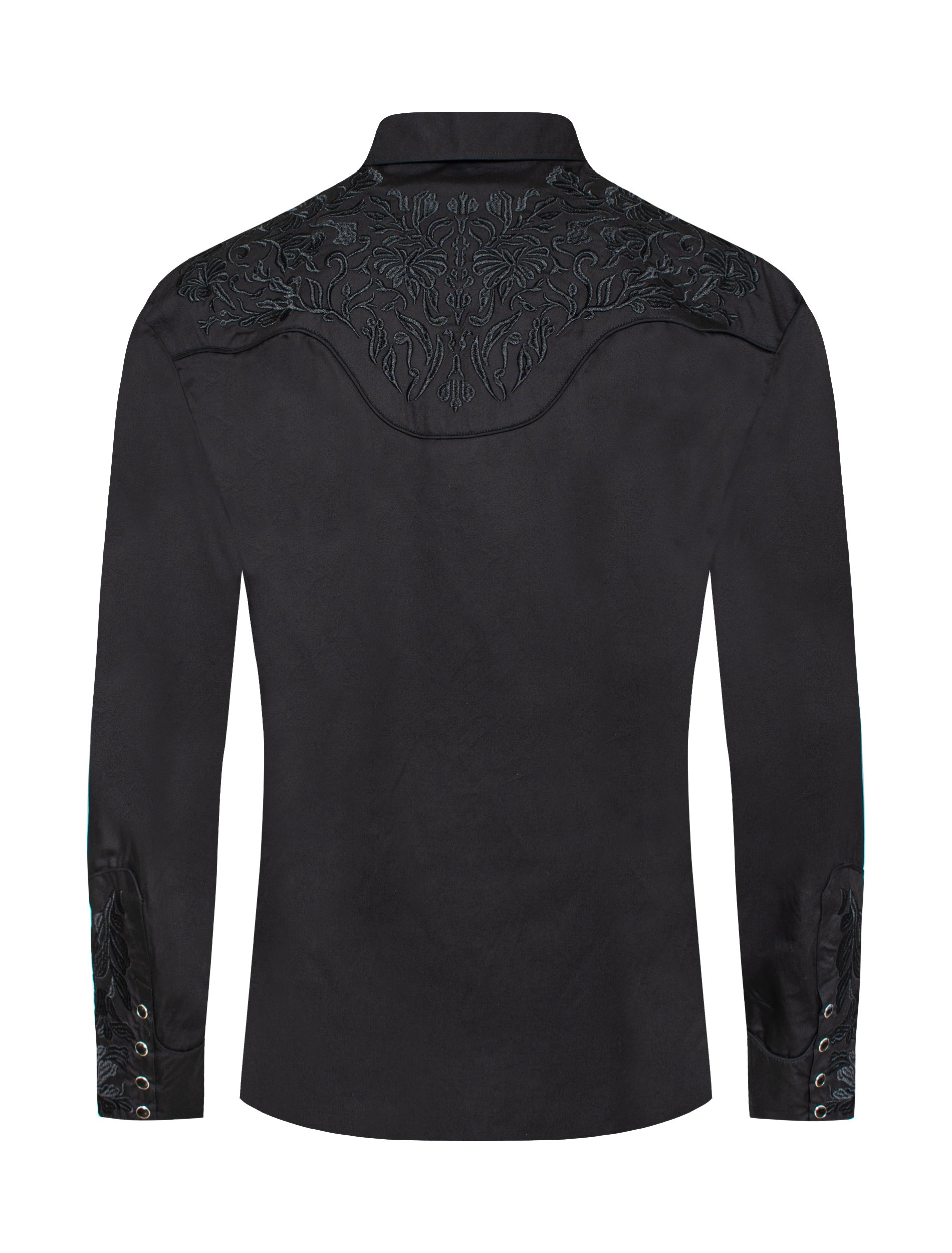Men's Western Cowboy Embroidery Shirt-PS500L-565 - Rodeo Clothing wholesale 