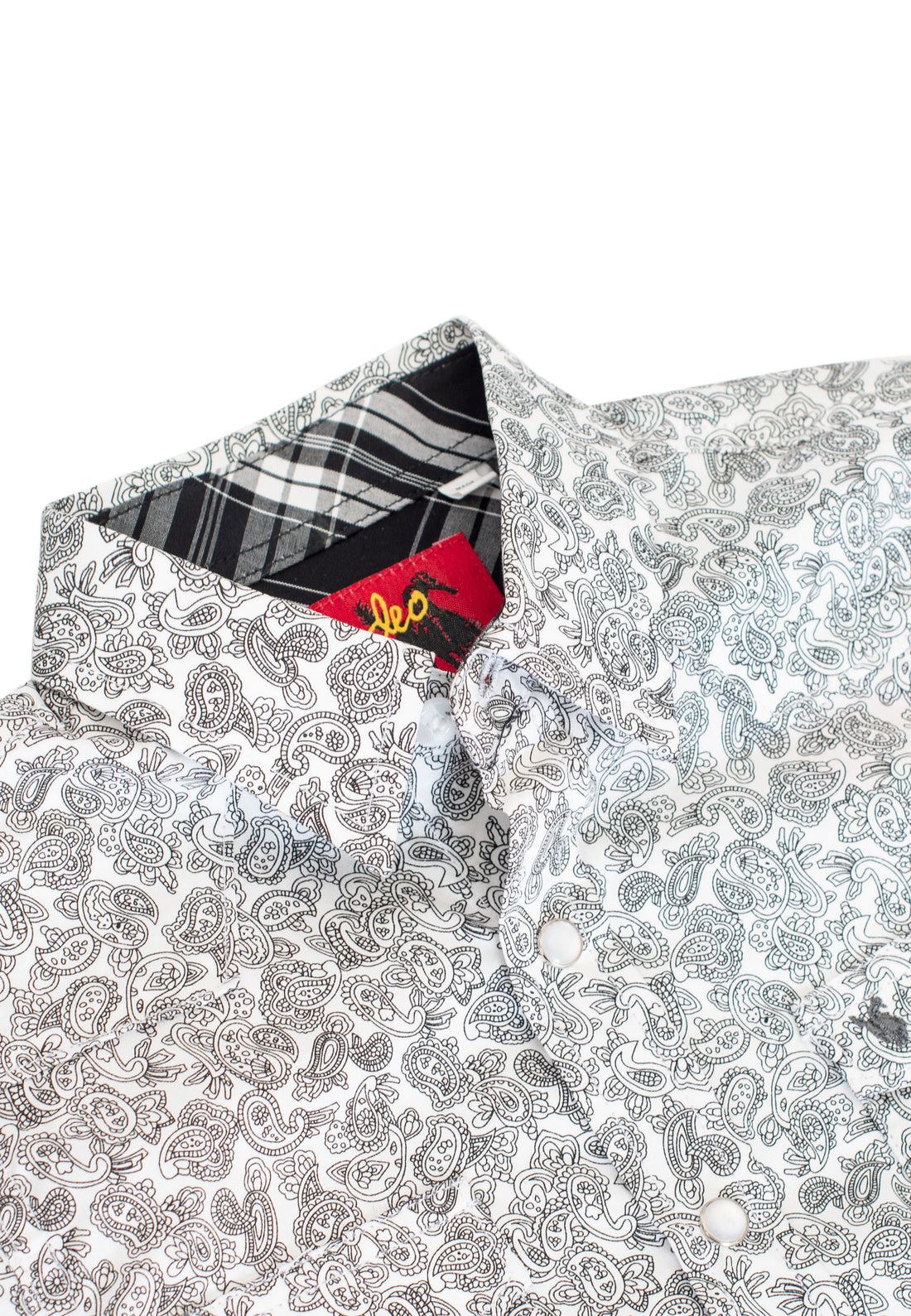 Kids Western Pearl Snaps Print Shirt-PS100K-171 - Rodeo Clothing wholesale 
