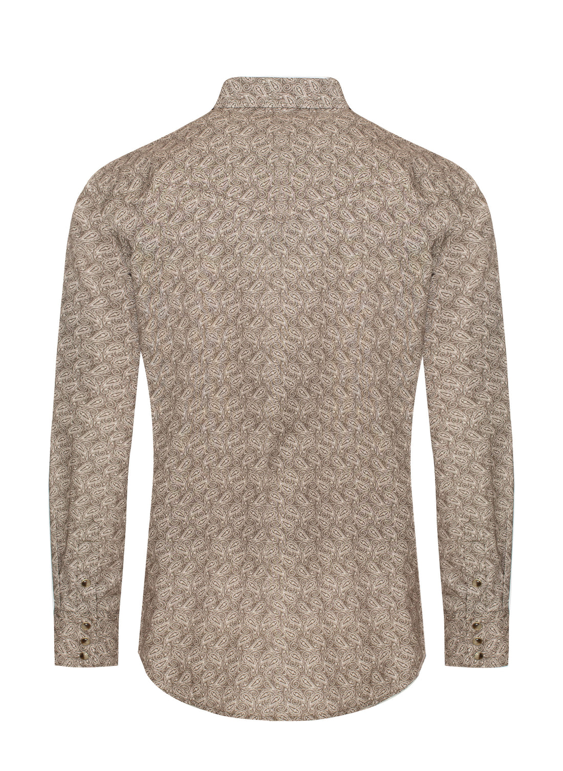 Men's Western Pearl Snap Print Shirt-PS100L-1080