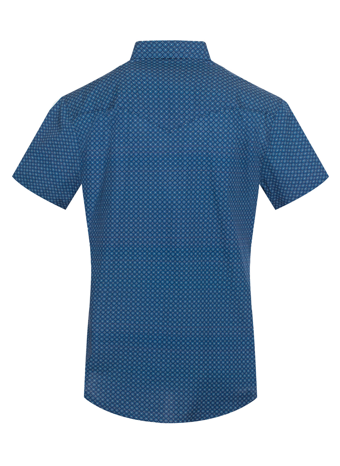 Men's Short Sleeve Pearl Snap Print Shirt-PS100S-1093