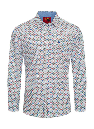 MEN'S 100% COTTON POPLIN PRINT SHIRTS-PS300L-3002 - Rodeo Clothing wholesale 
