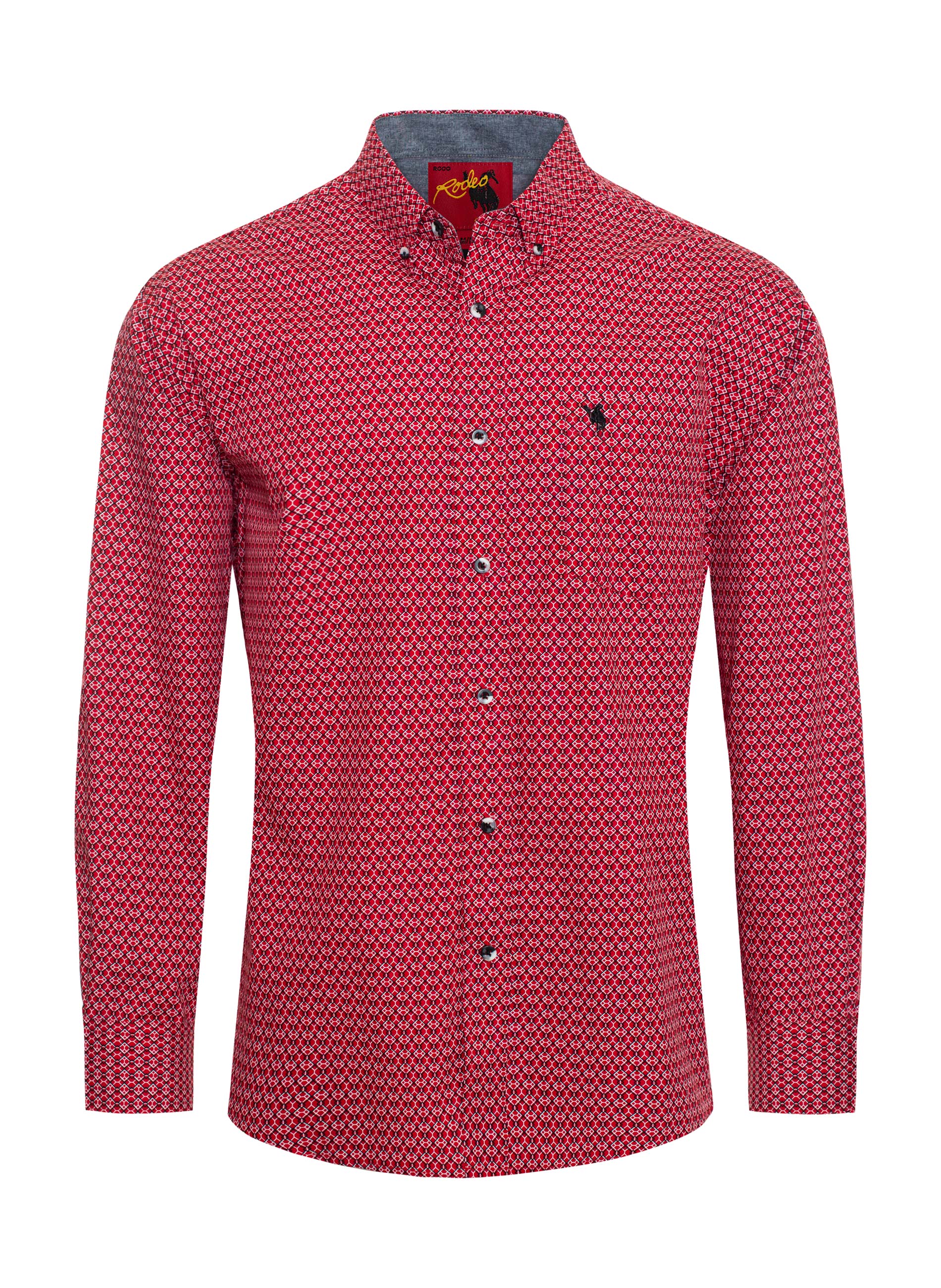 MEN'S 100% COTTON POPLIN PRINT SHIRTS-PS300L-3004 - Rodeo Clothing wholesale 