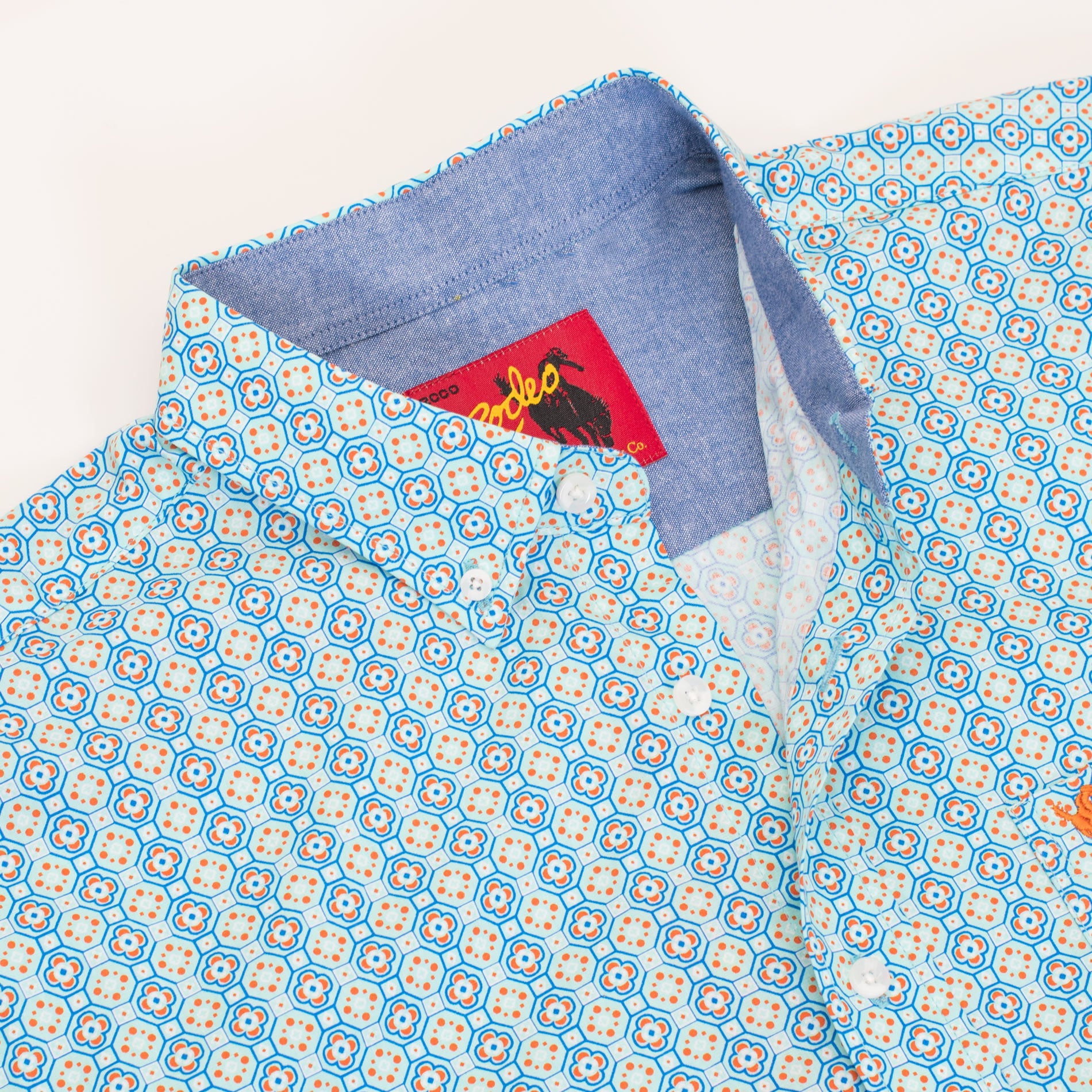 MEN'S 100% COTTON POPLIN PRINT SHIRTS-PS300L-3006 - Rodeo Clothing wholesale 