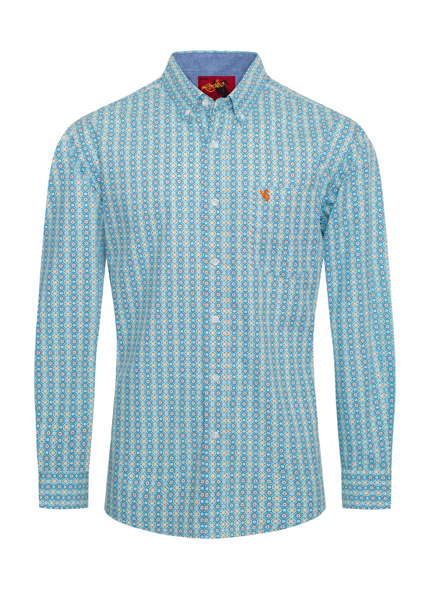 MEN'S 100% COTTON POPLIN PRINT SHIRTS-PS300L-3006 - Rodeo Clothing wholesale 