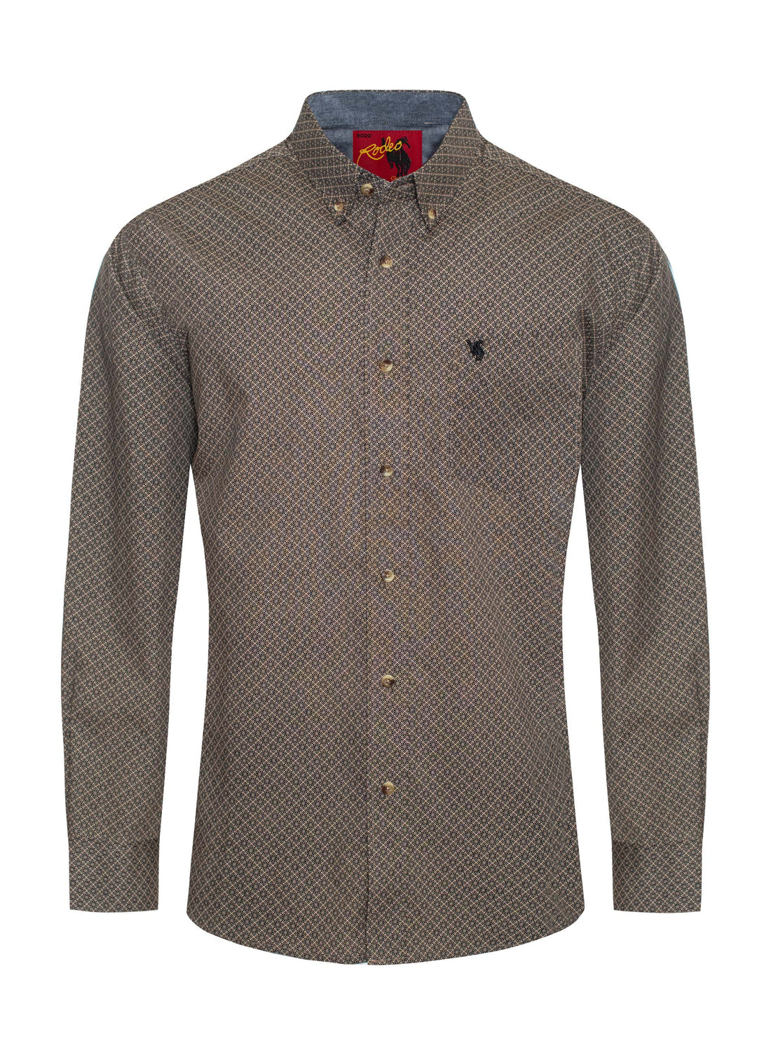 MEN'S 100% COTTON POPLIN PRINT SHIRTS-PS300L-3007 - Rodeo Clothing wholesale 