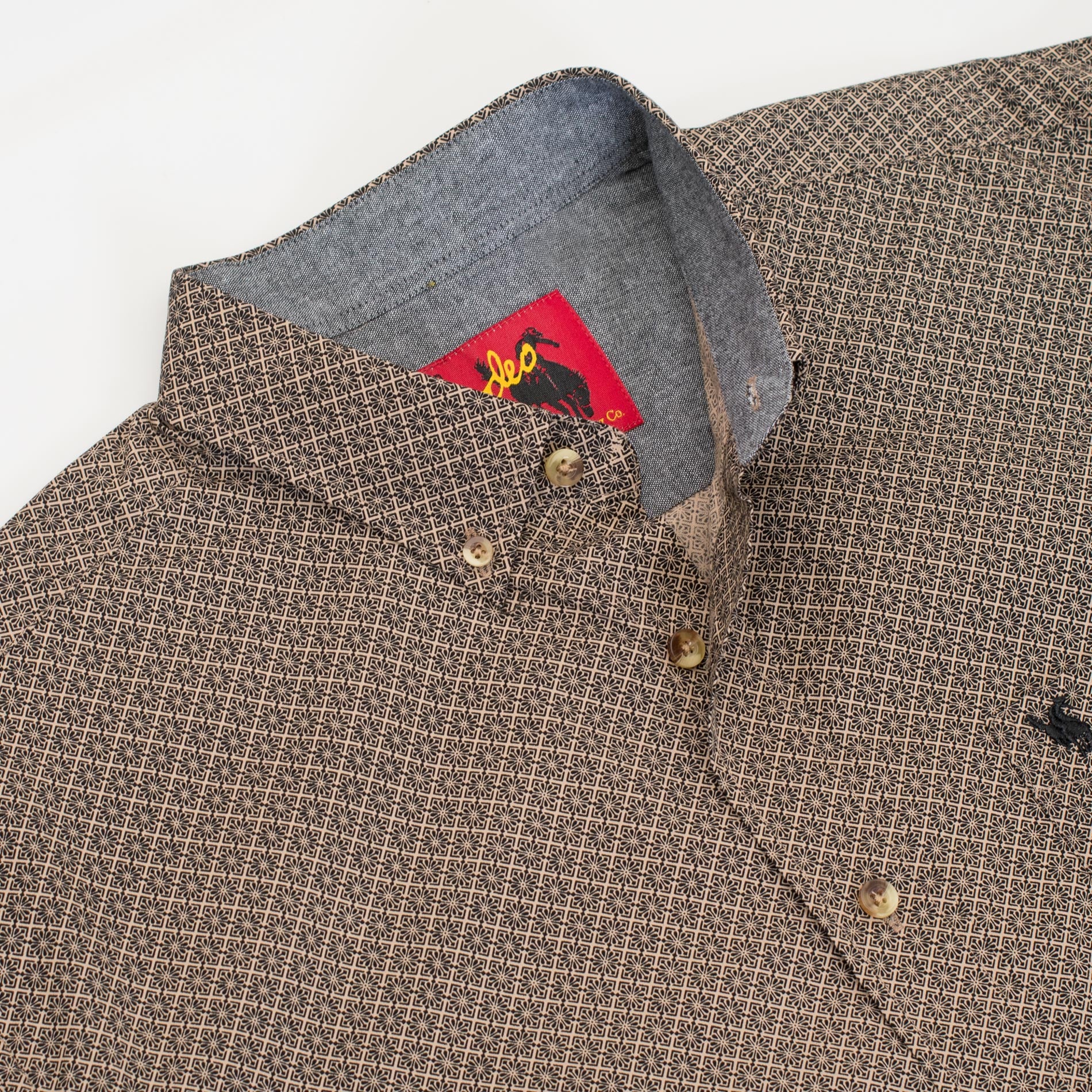 MEN'S 100% COTTON POPLIN PRINT SHIRTS-PS300L-3007 - Rodeo Clothing wholesale 