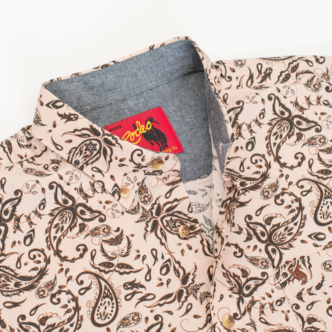 MEN'S 100% COTTON POPLIN PRINT SHIRTS-PS300L-3009 - Rodeo Clothing wholesale 