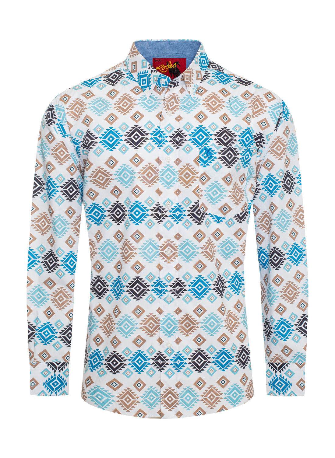 MEN'S 100% COTTON POPLIN PRINT SHIRTS-PS300L-3012 - Rodeo Clothing wholesale 