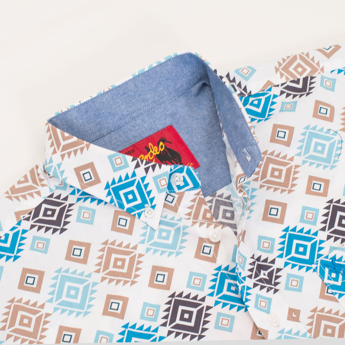 MEN'S 100% COTTON POPLIN PRINT SHIRTS-PS300L-3012 - Rodeo Clothing wholesale 