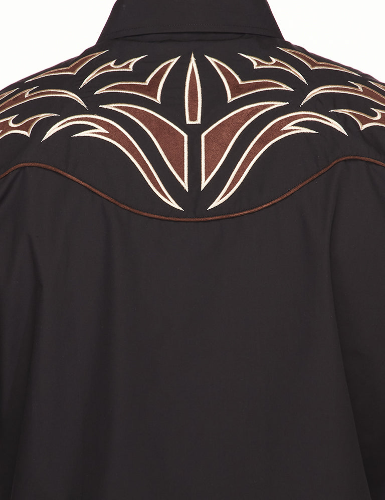 Men's Western Cowboy Embroidery Shirt-PS500-534 - Rodeo Clothing wholesale 