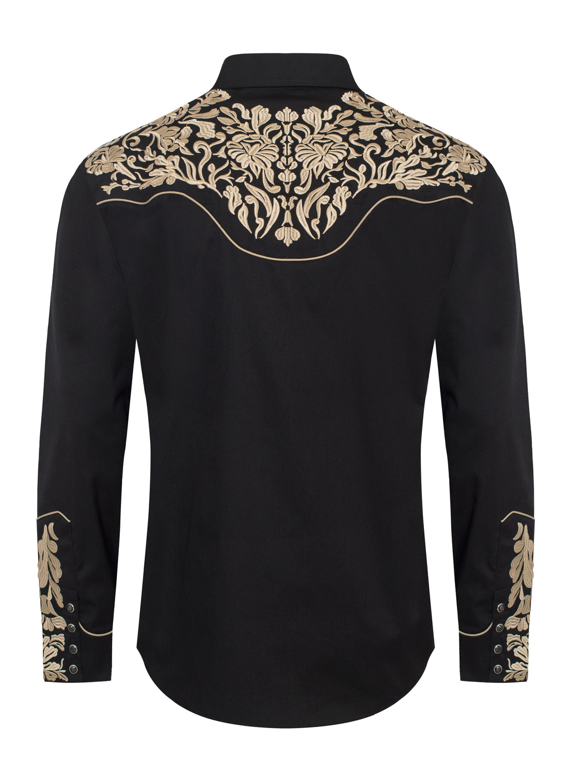 Men's Western Cowboy Embroidery Shirt-PS500L-EC-544
