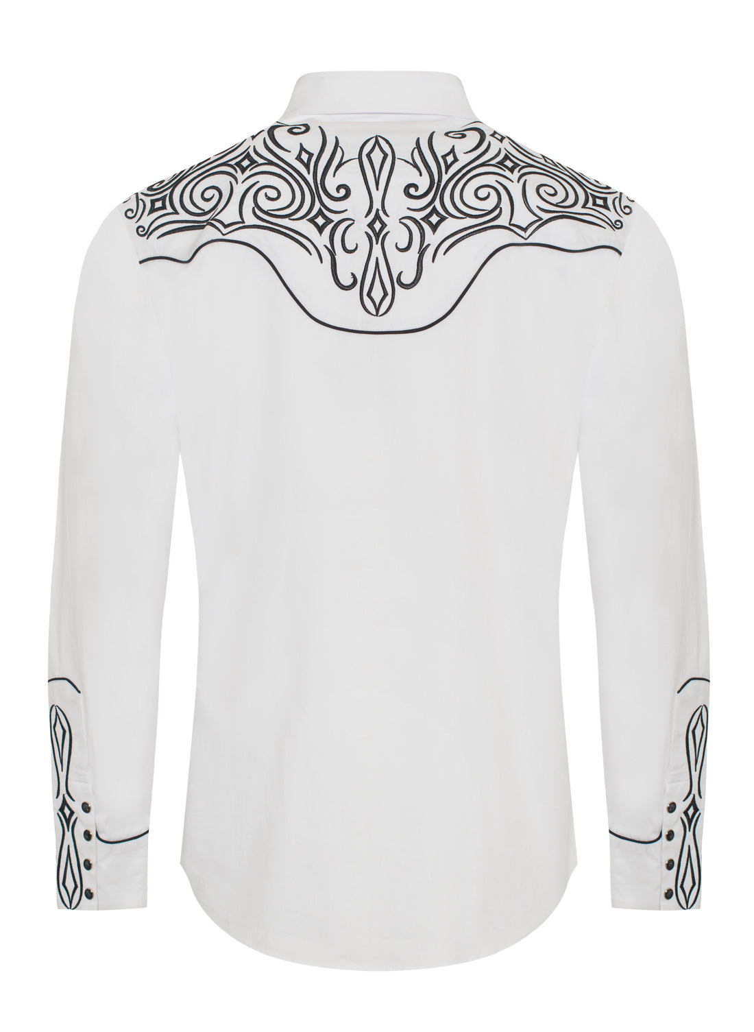 Men's Western Cowboy Embroidery Shirt-PS500L-EC-548
