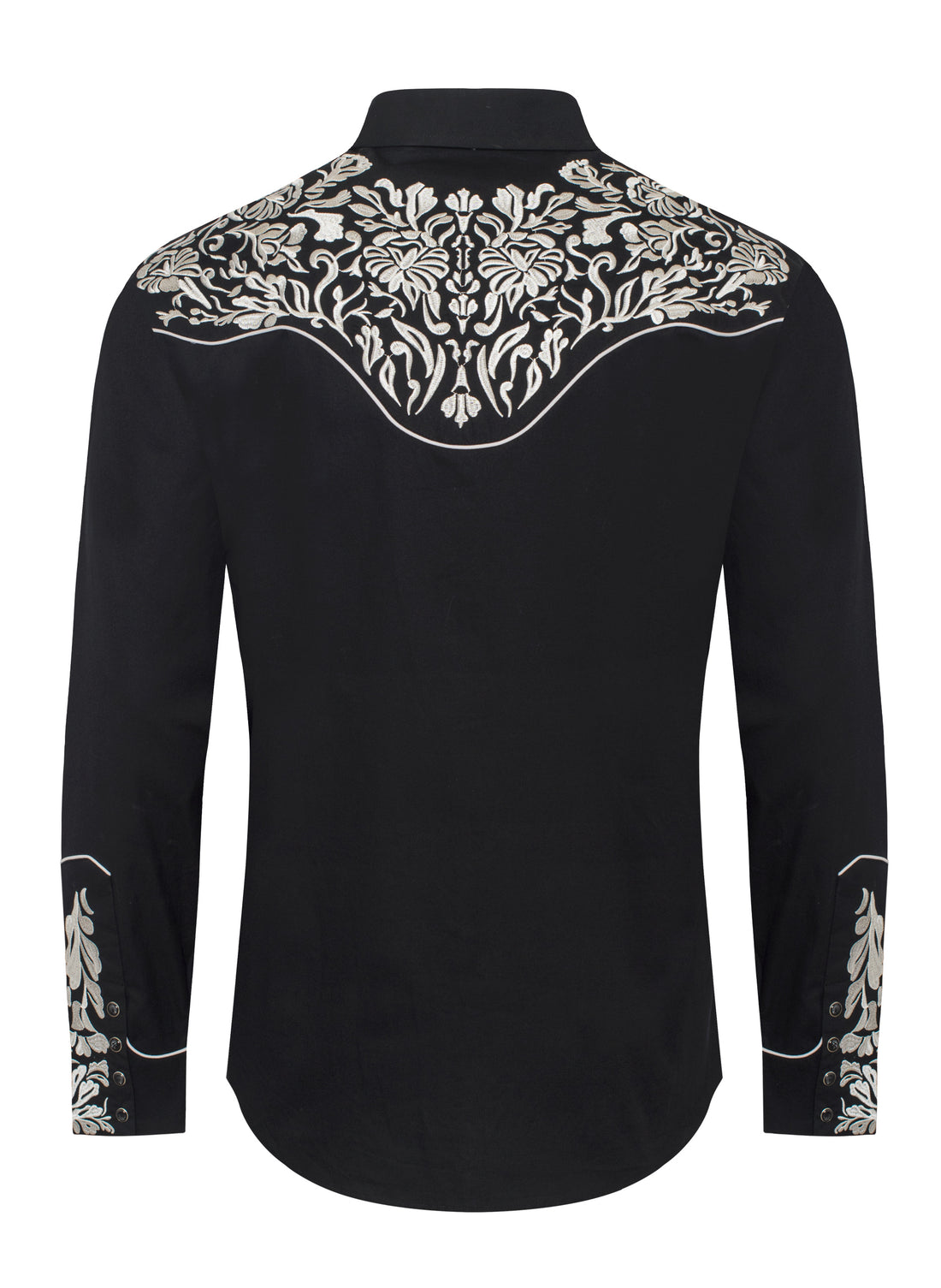 Men's Western Cowboy Embroidery Shirt-PS500L-EC-562