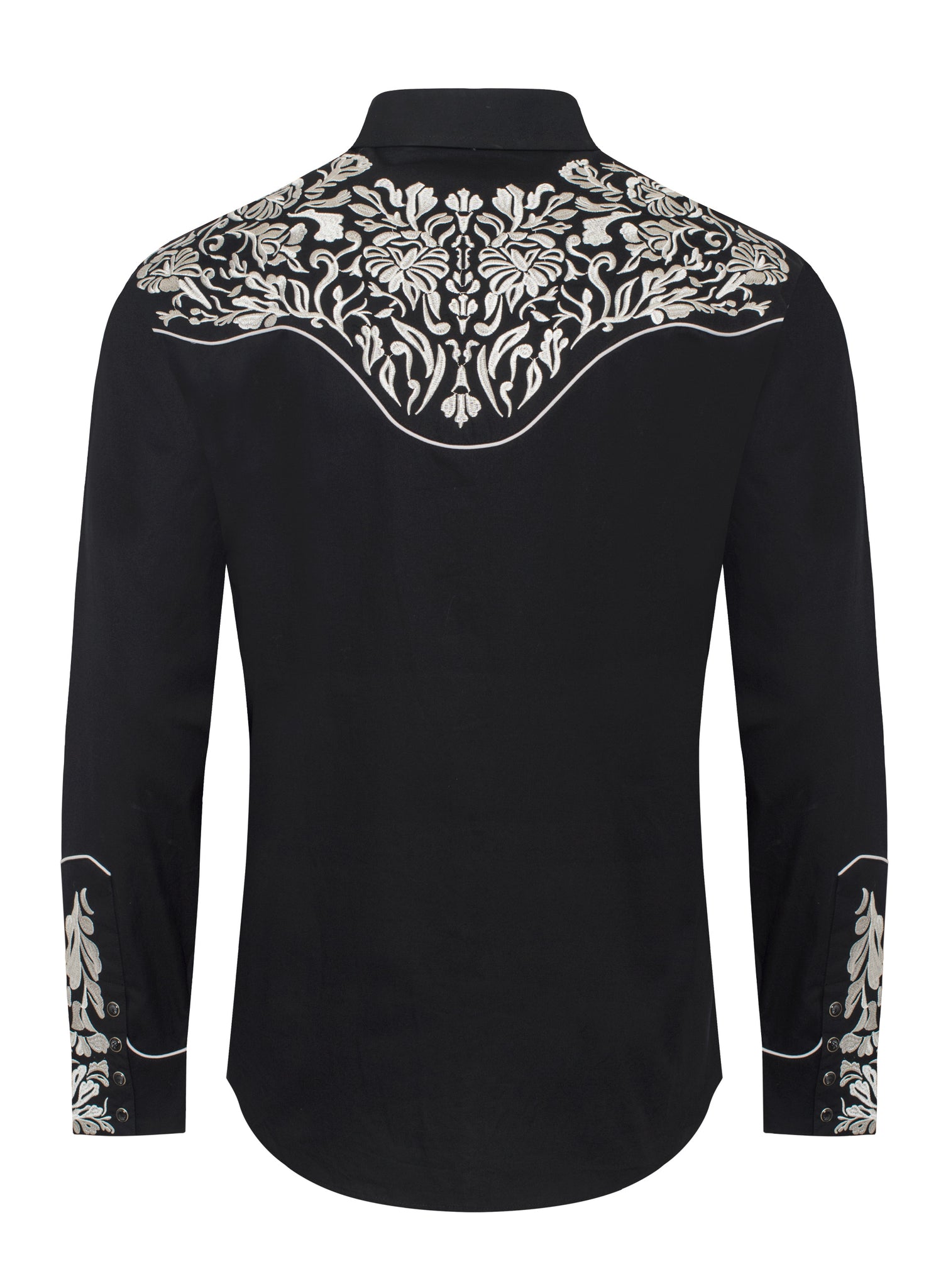 Men's Western Cowboy Embroidery Shirt-PS500L-EC-562