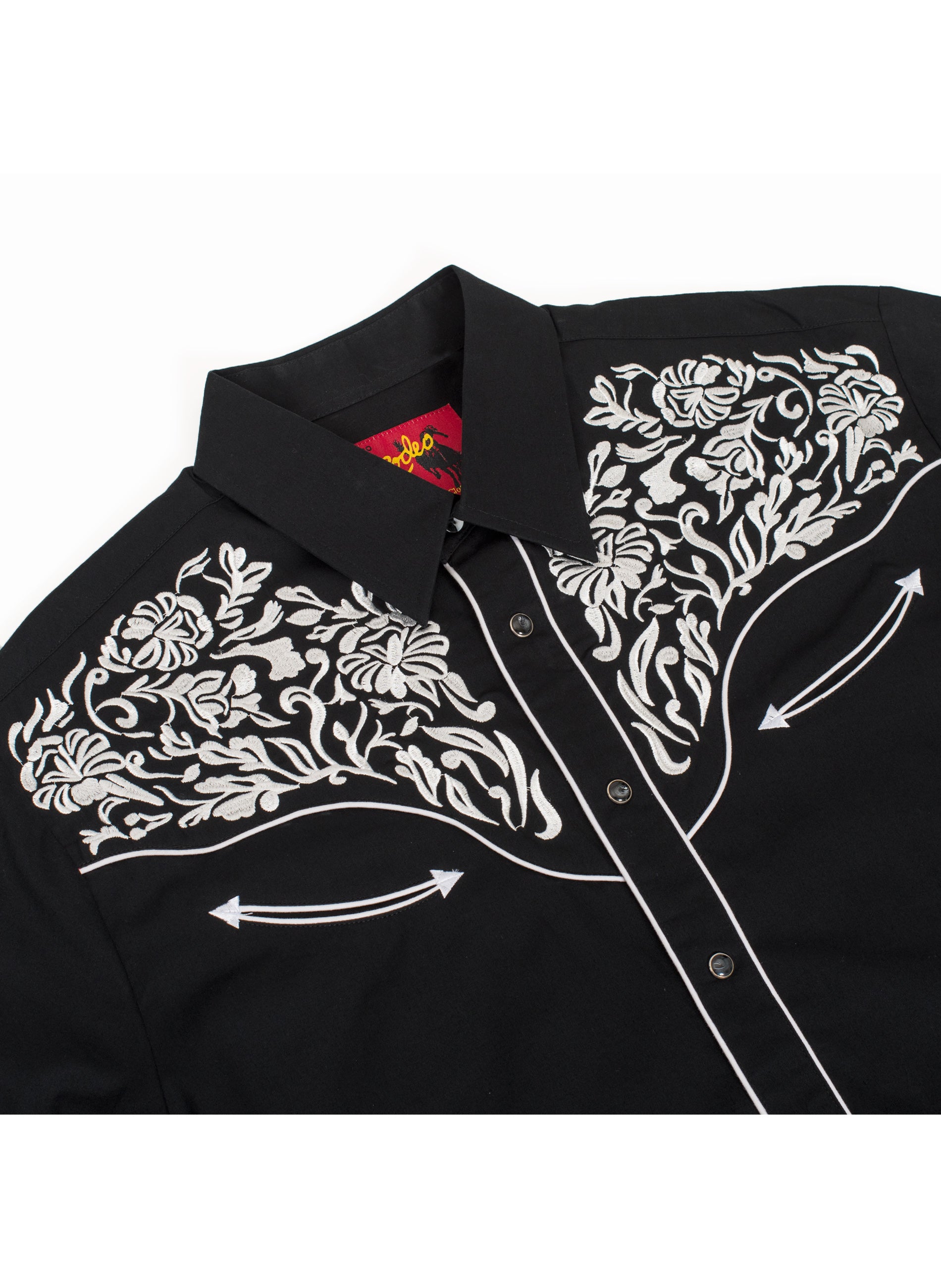 Men's Western Cowboy Embroidery Shirt-PS500L-EC-562