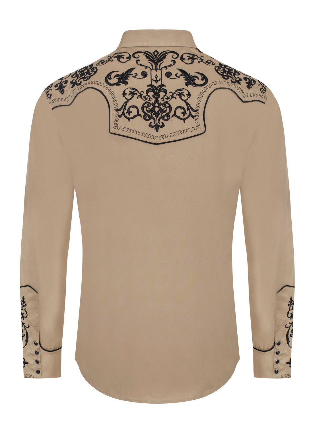 Men's Western Cowboy Embroidery Shirt-PS500L-EC-567