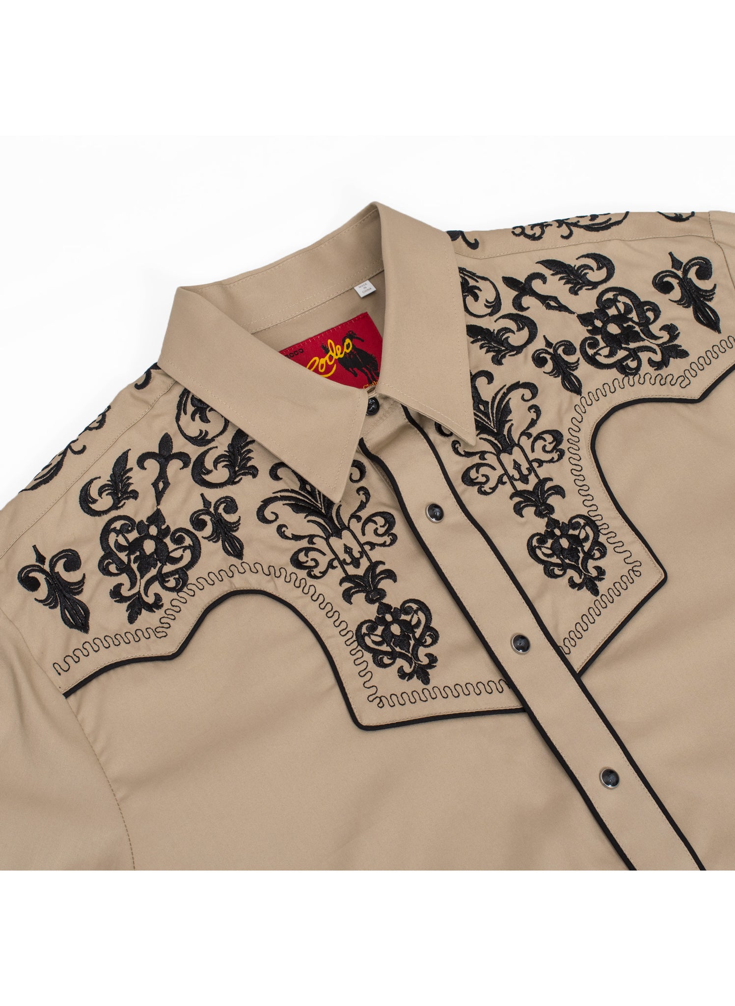 Men's Western Cowboy Embroidery Shirt-PS500L-EC-567