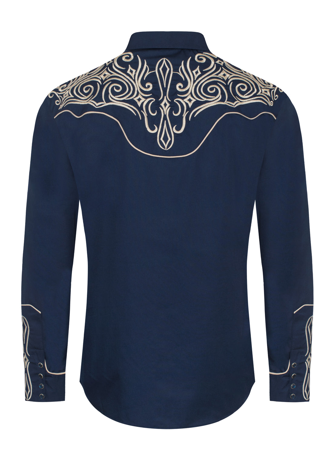 Men's Western Cowboy Embroidery Shirt-PS500L-EC-569