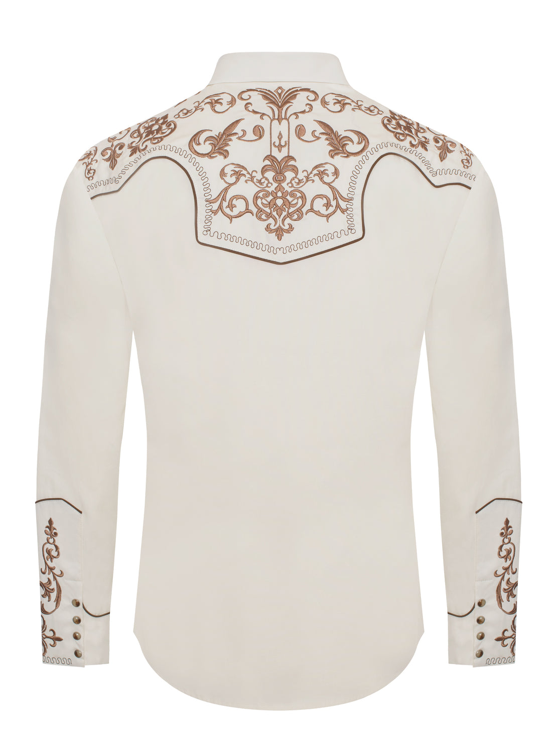 Men's Western Cowboy Embroidery Shirt-PS500L-EC-584