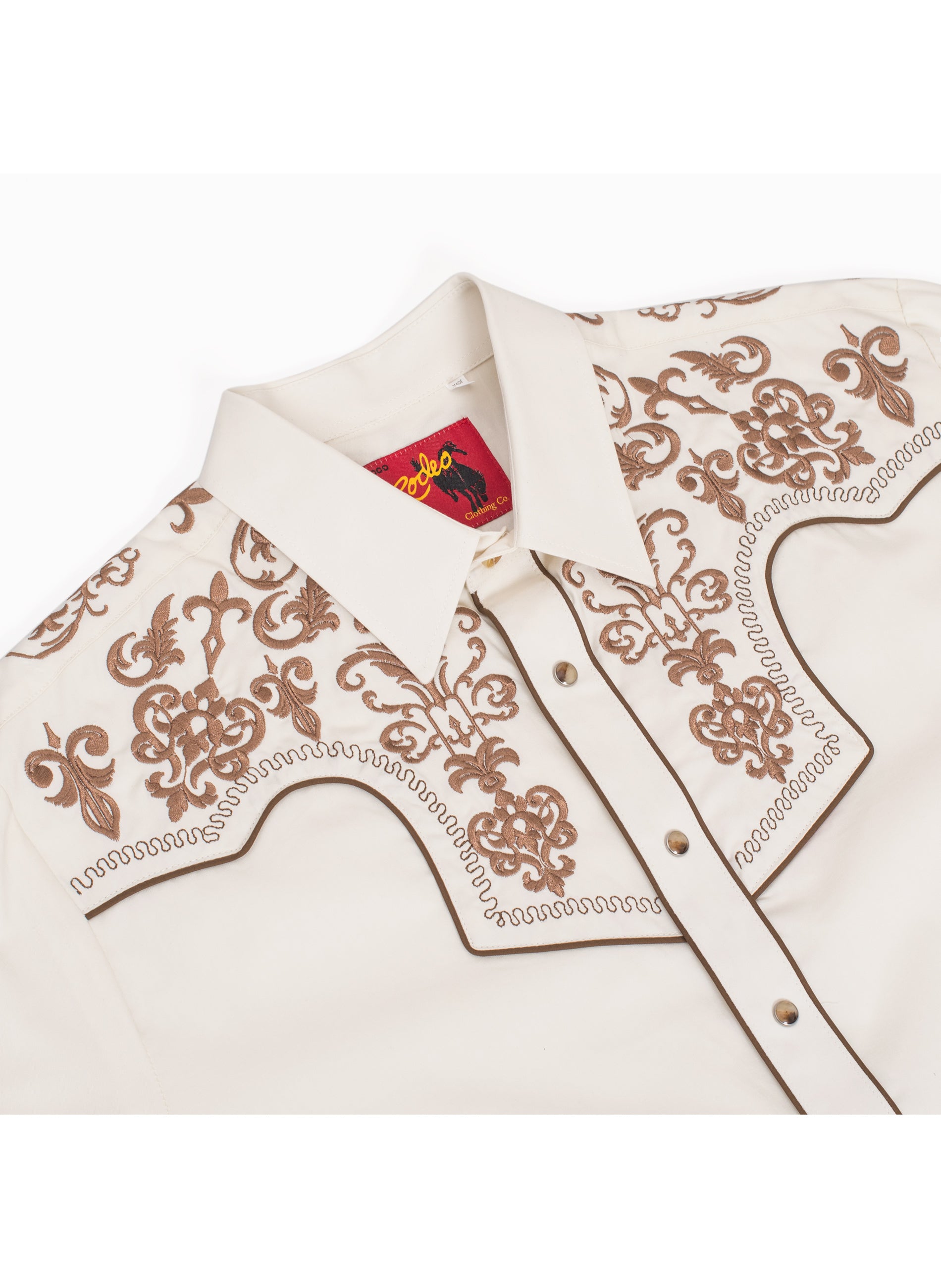 Men's Western Cowboy Embroidery Shirt-PS500L-EC-584