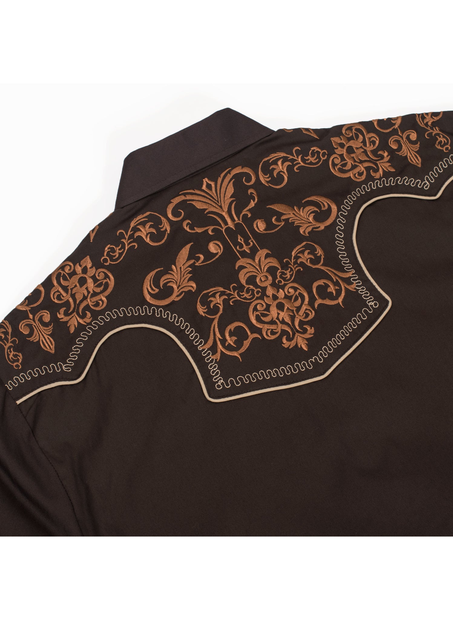 Men's Western Cowboy Embroidery Shirt-PS500L-EC-585