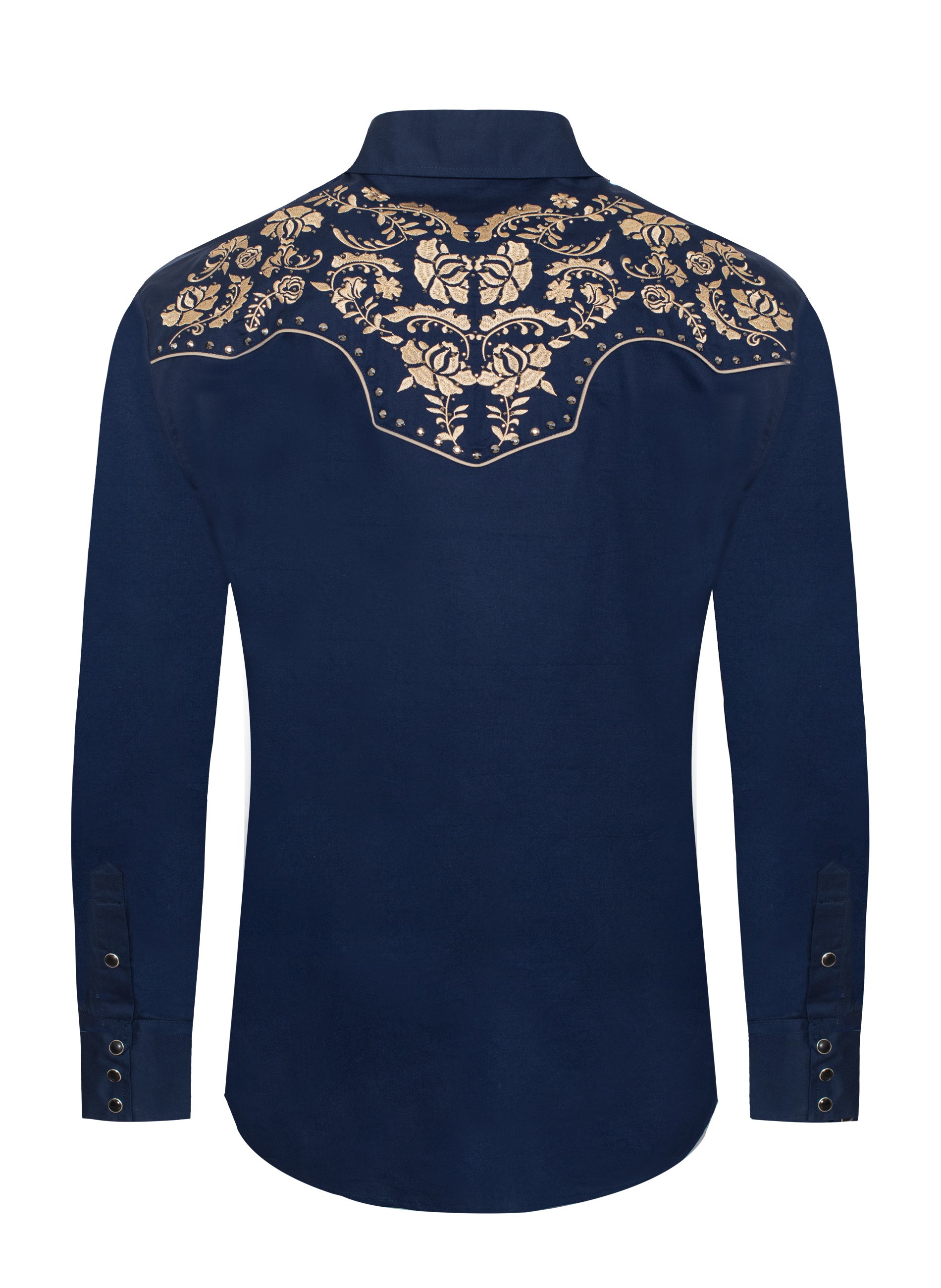 Men's Western Cowboy Embroidery Shirt-PS500D-1007 - Rodeo Clothing wholesale 