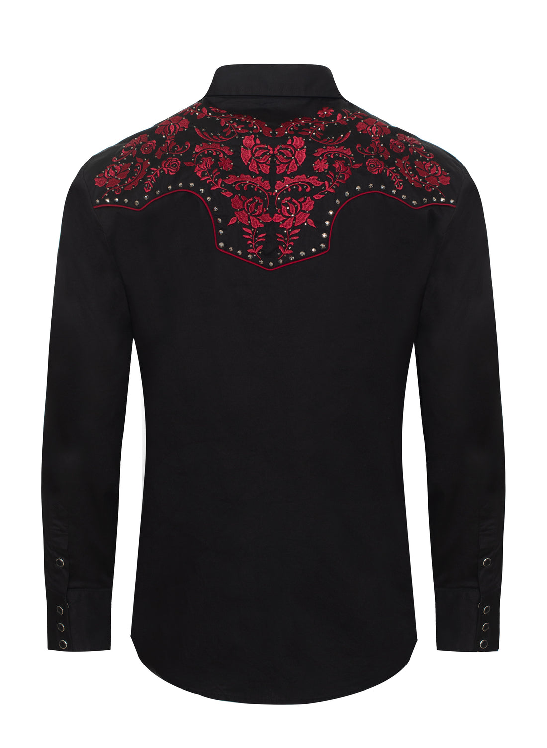 Men's Western Cowboy Embroidery Shirt-PS500D-1008 - Rodeo Clothing wholesale 