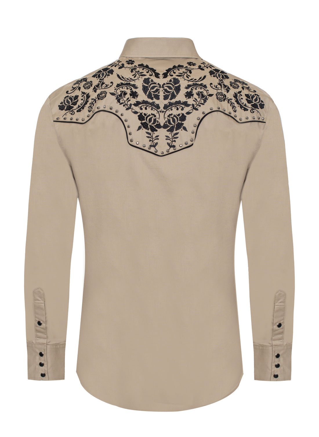 Men's Western Cowboy Embroidery Shirt-PS500D-1009 - Rodeo Clothing wholesale 