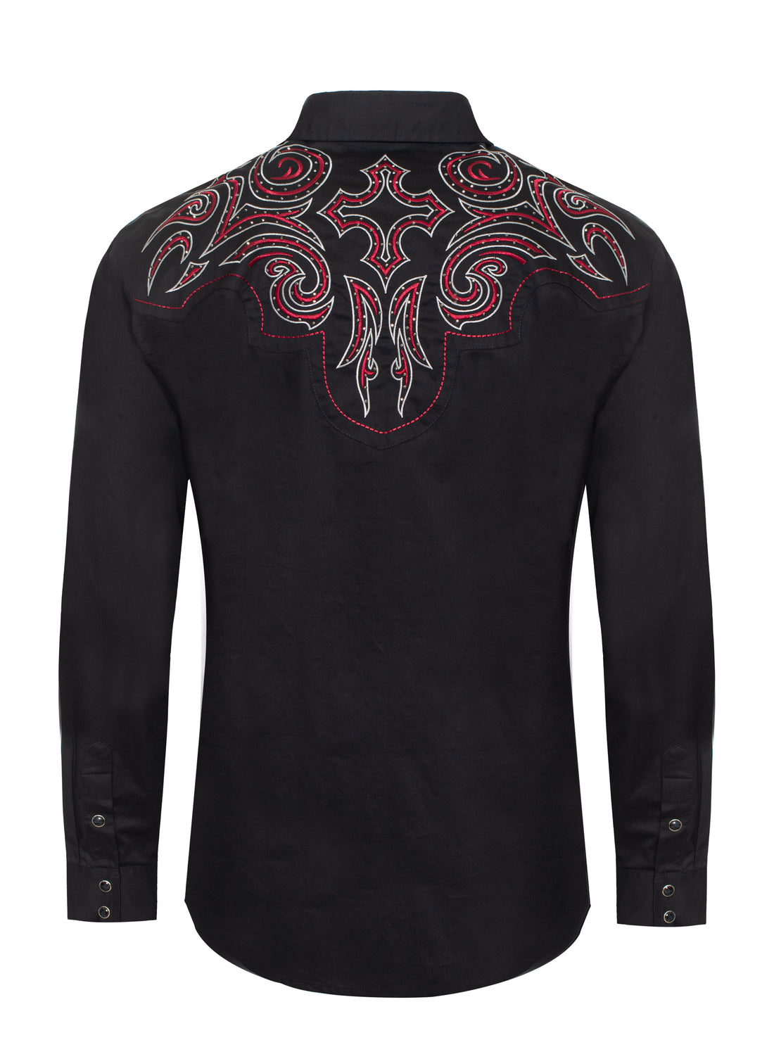 Men's Western Cowboy Embroidery Shirt-PS500D-1010 - Rodeo Clothing wholesale 