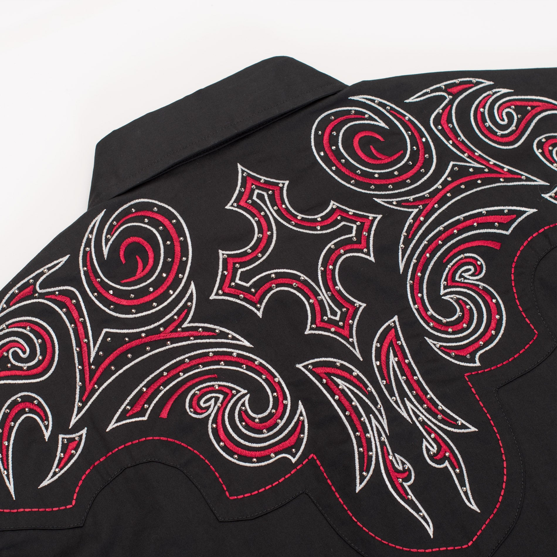 Men's Western Cowboy Embroidery Shirt-PS500D-1010 - Rodeo Clothing wholesale 