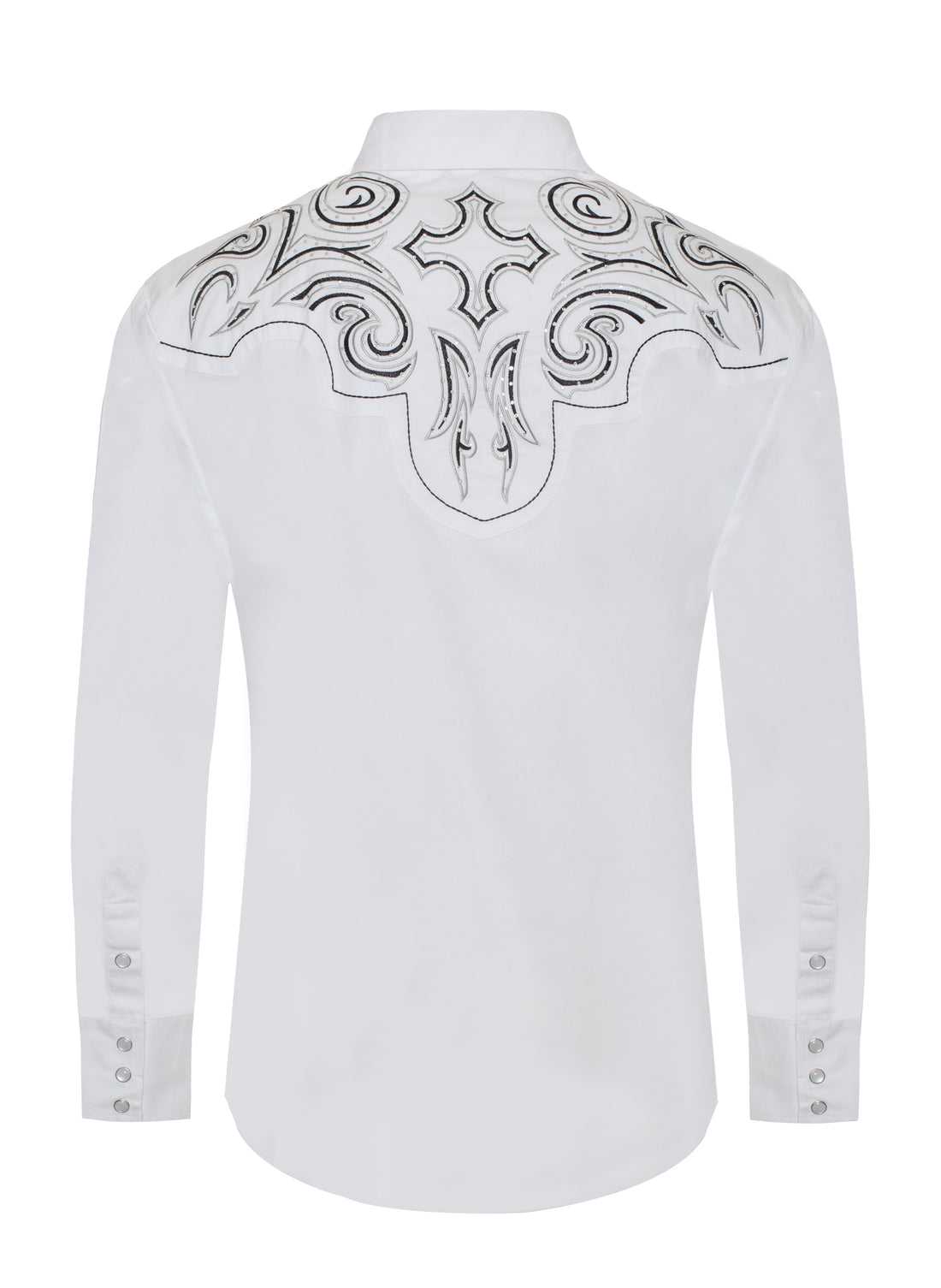 Men's Western Cowboy Embroidery Shirt-PS500D-1012 - Rodeo Clothing wholesale 