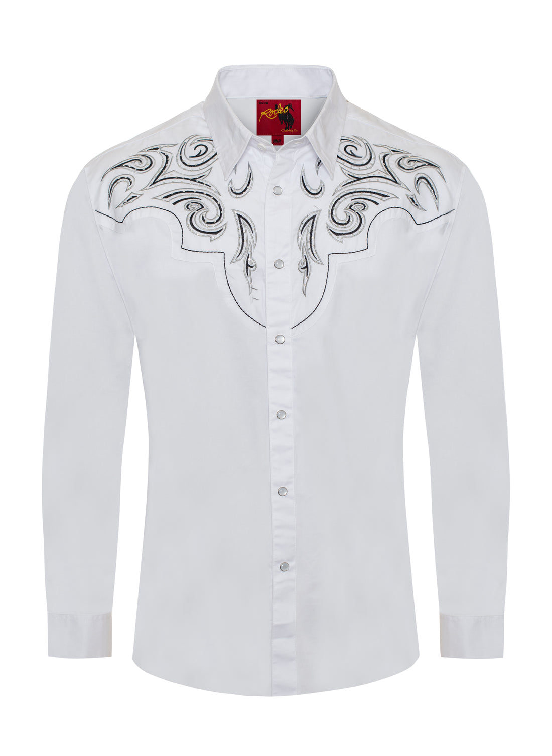 Men's Western Cowboy Embroidery Shirt-PS500D-1012 - Rodeo Clothing wholesale 