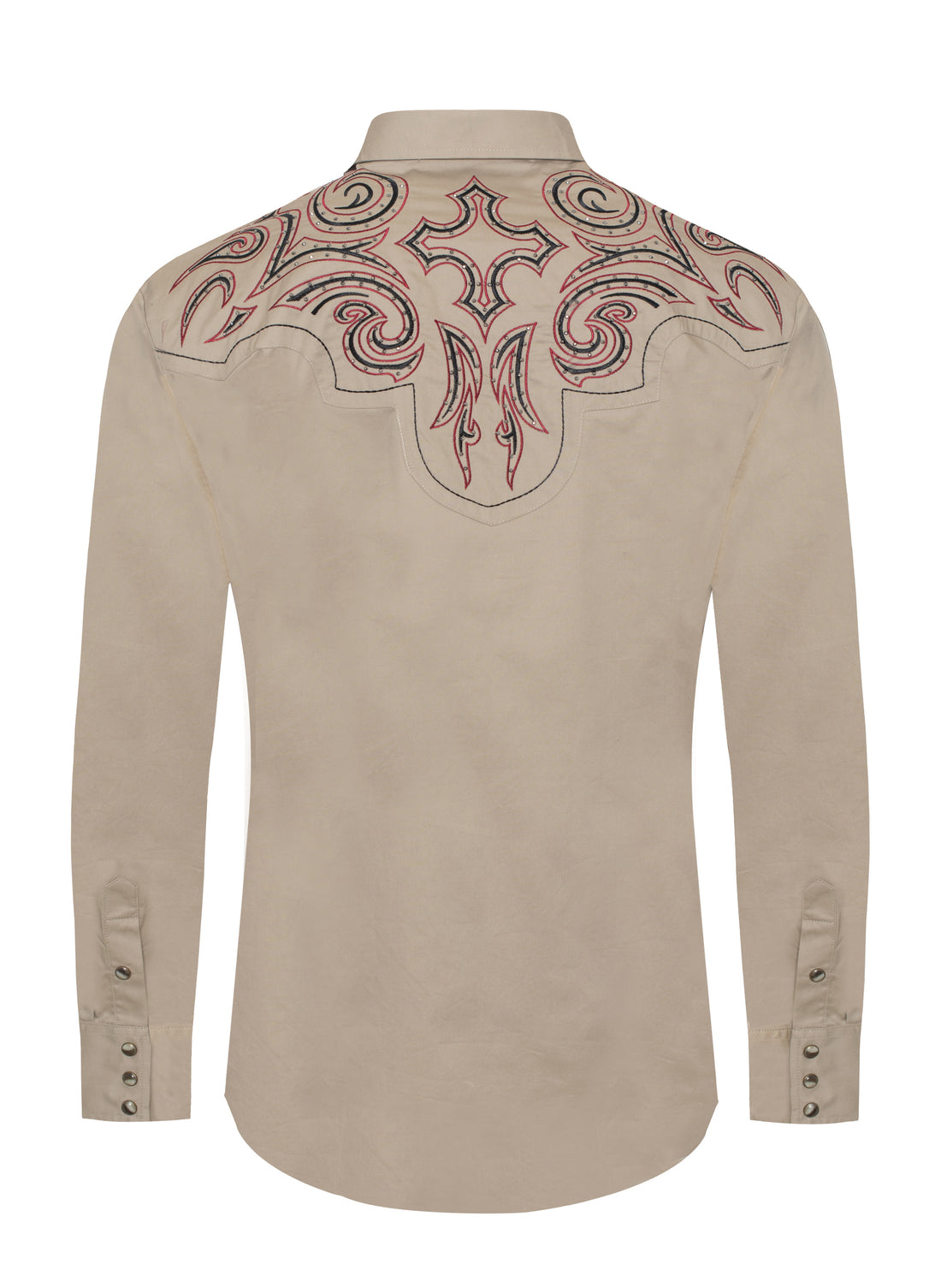 Men's Western Cowboy Embroidery Shirt-PS500D-1014 - Rodeo Clothing wholesale 
