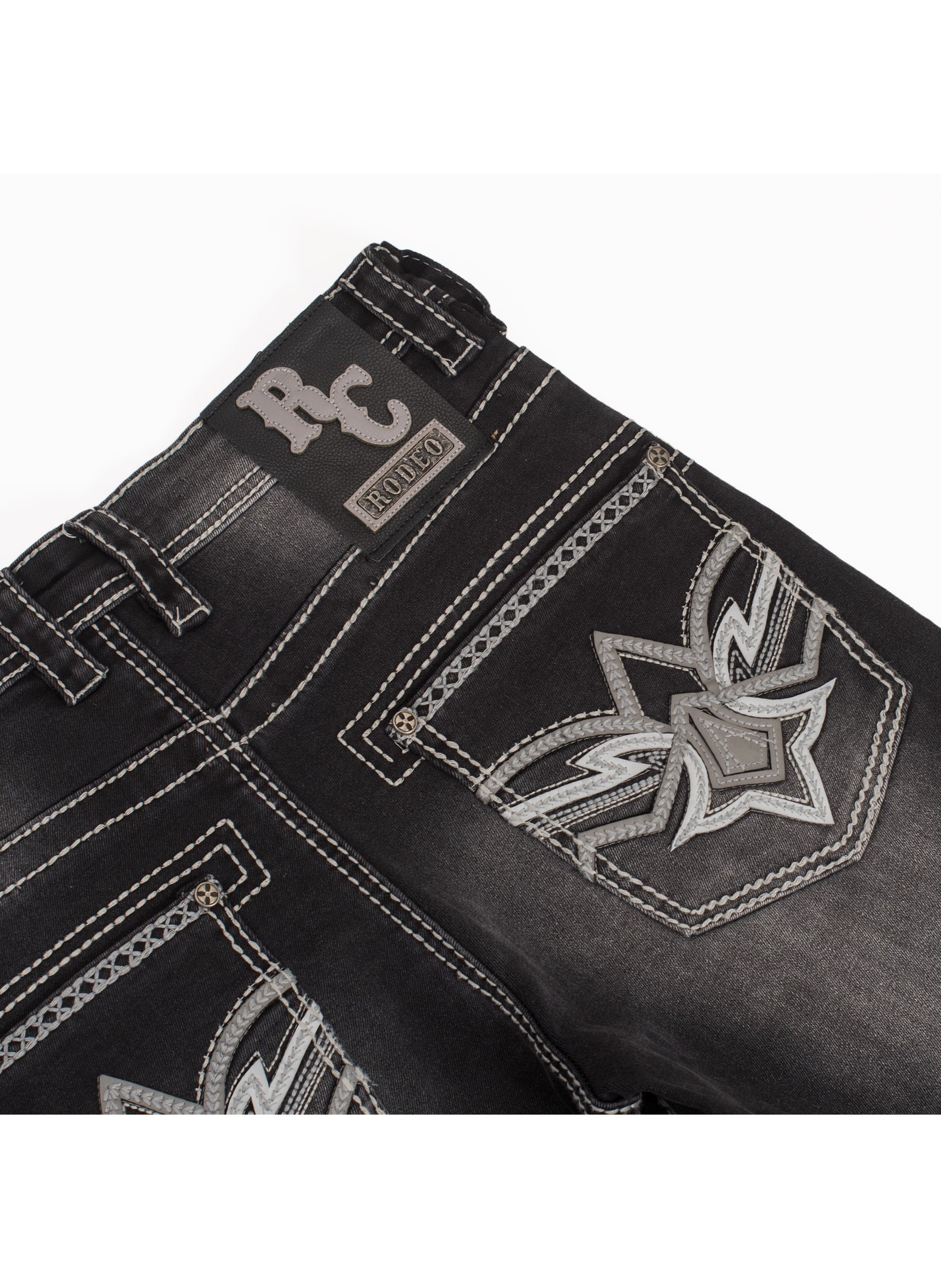 MEN'S COTTON/SPANDEX STRETCH FANCY SLIM STRAIGHT JEANS-RP500-516