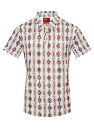 Men's Short Sleeve Modal Printed Polo Shirt – RS200-1068