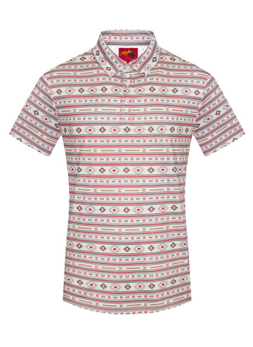 Men's Short Sleeve Modal Printed Polo Shirt – RS200-1072
