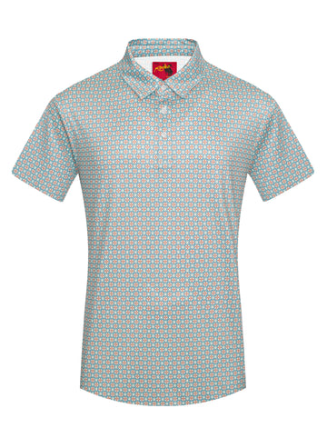 Men's Short Sleeve Modal Printed Polo Shirt – RS200-1074