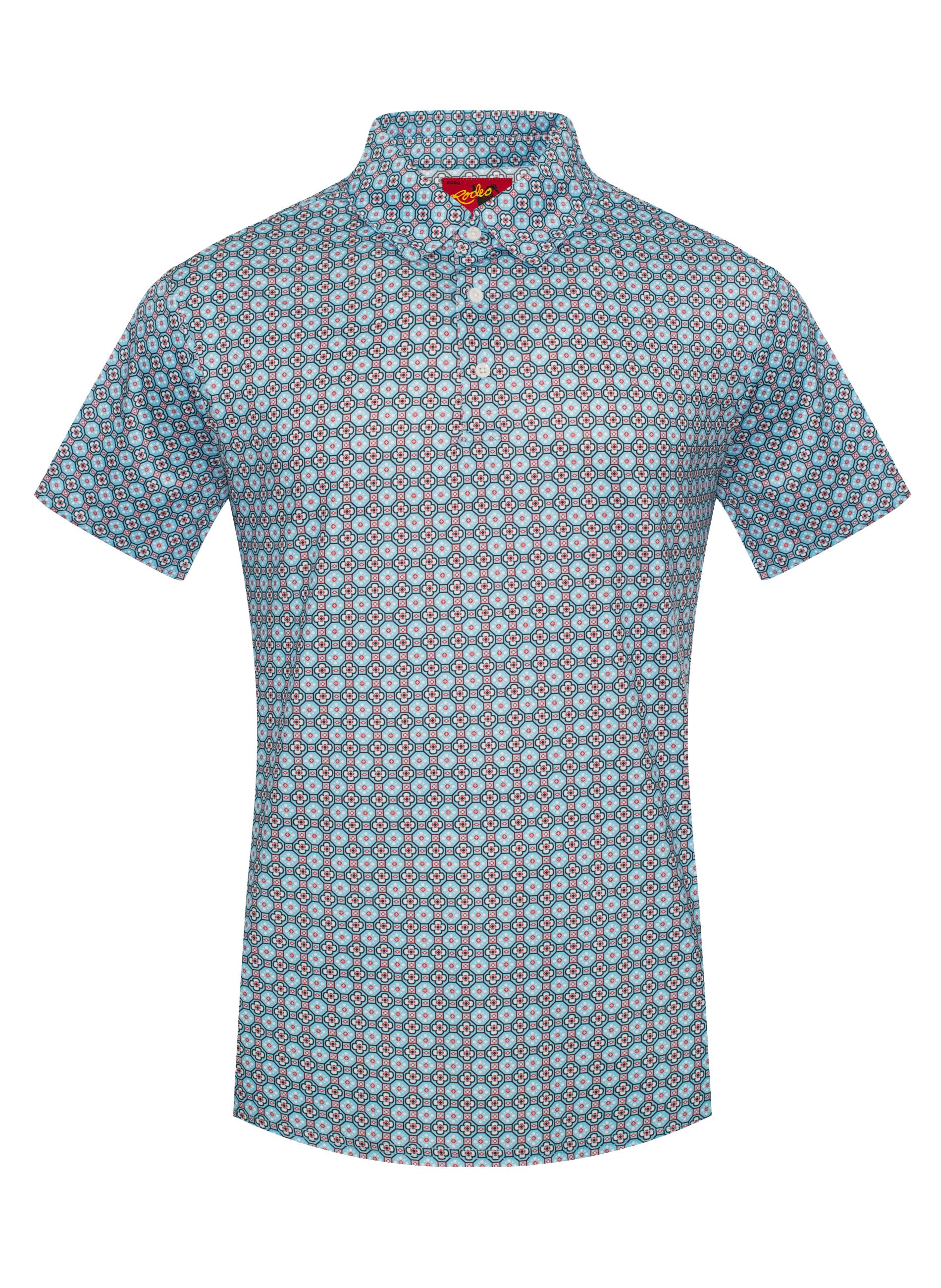 Men's Short Sleeve Modal Printed Polo Shirt – RS200-1106