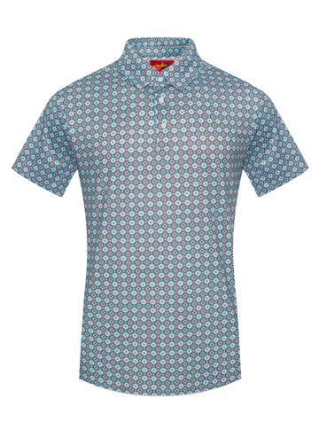 Men's Short Sleeve Modal Printed Polo Shirt – RS200-1106